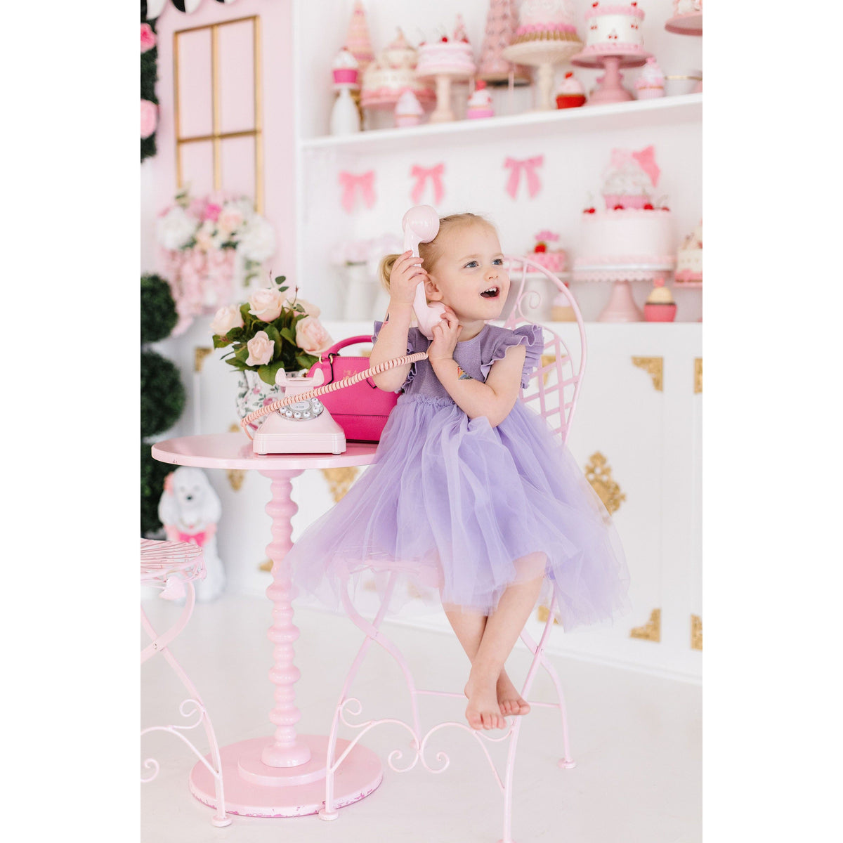 Lavender Shimmer Tutu Dress