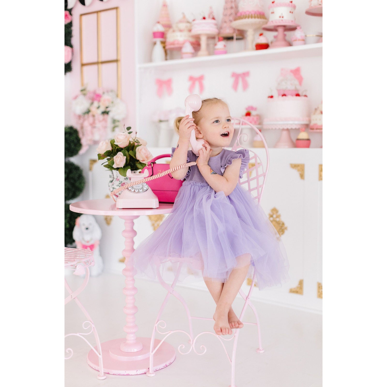 Lavender Shimmer Tutu Dress