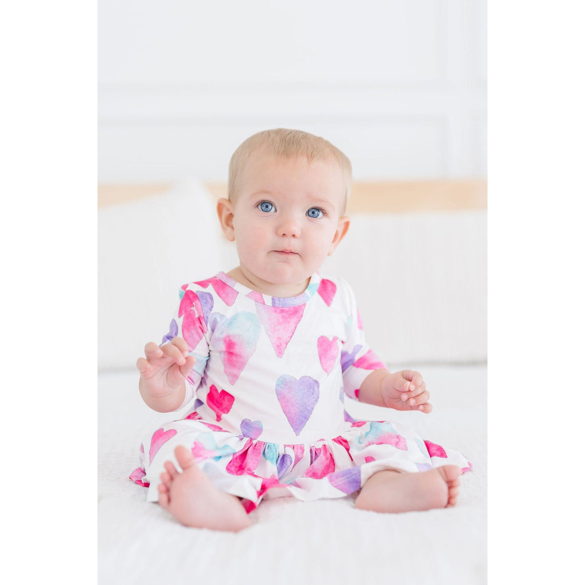 Light Hearted 3/4 Sleeve Twirl Bodysuit