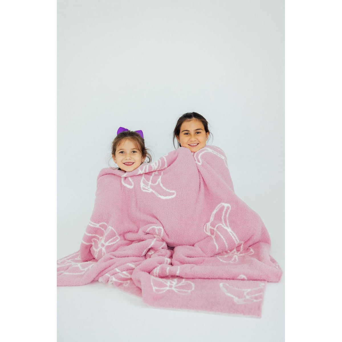 Light Pink Cowgirl Cozy Blanket
