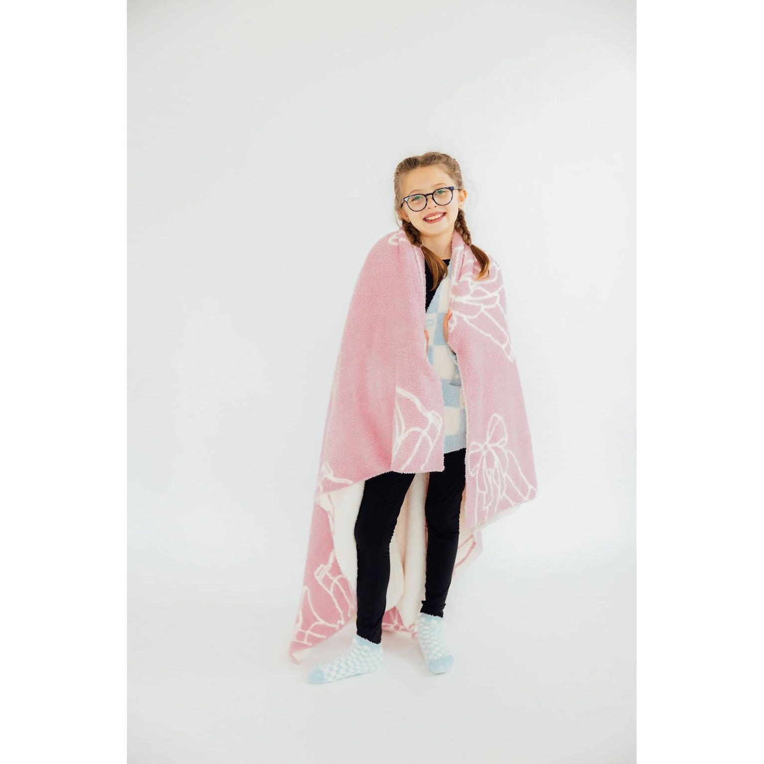Light Pink Cowgirl Cozy Blanket