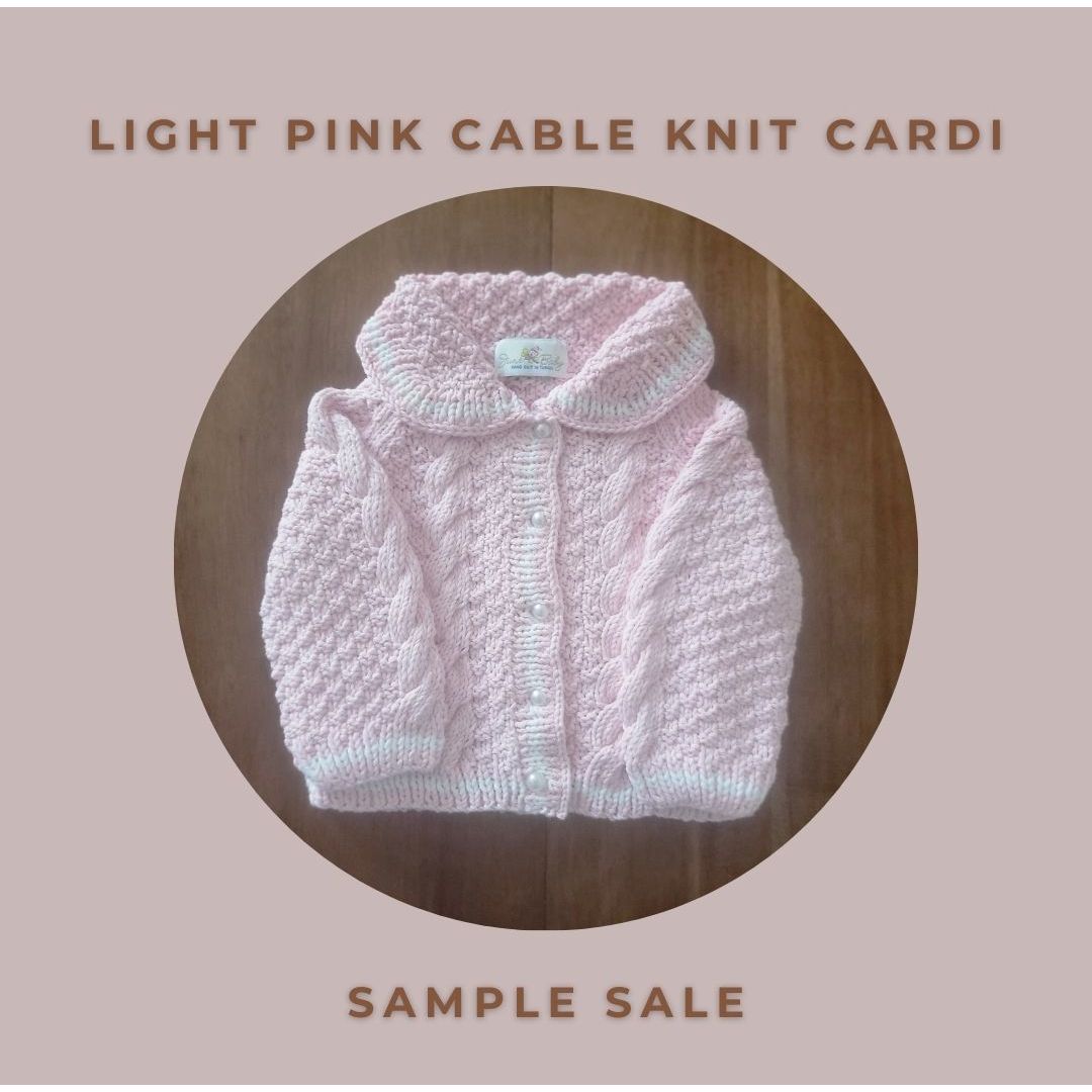Cable Knit Cardi with Pearl Buttons