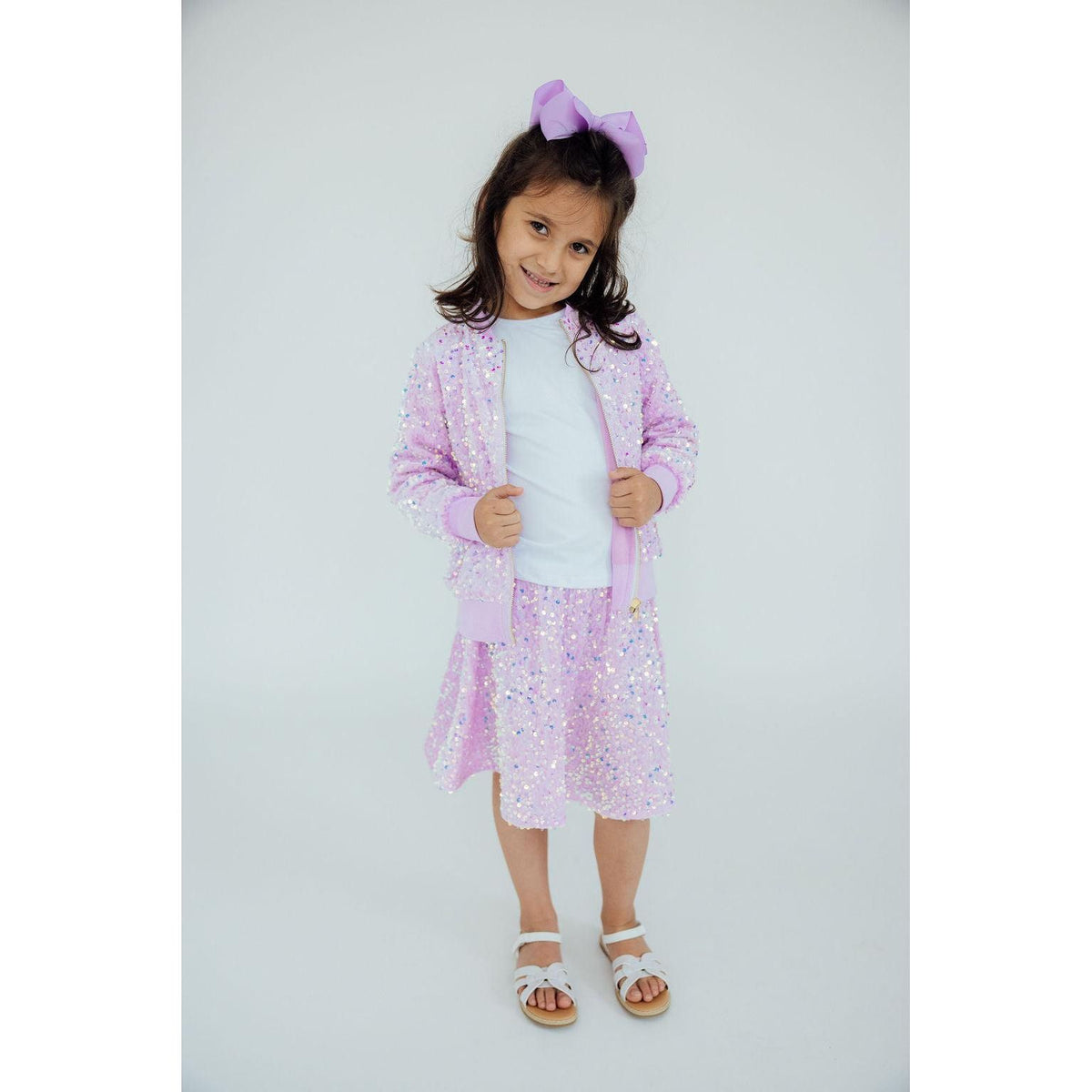 Lilac Velvet Sequin Jacket