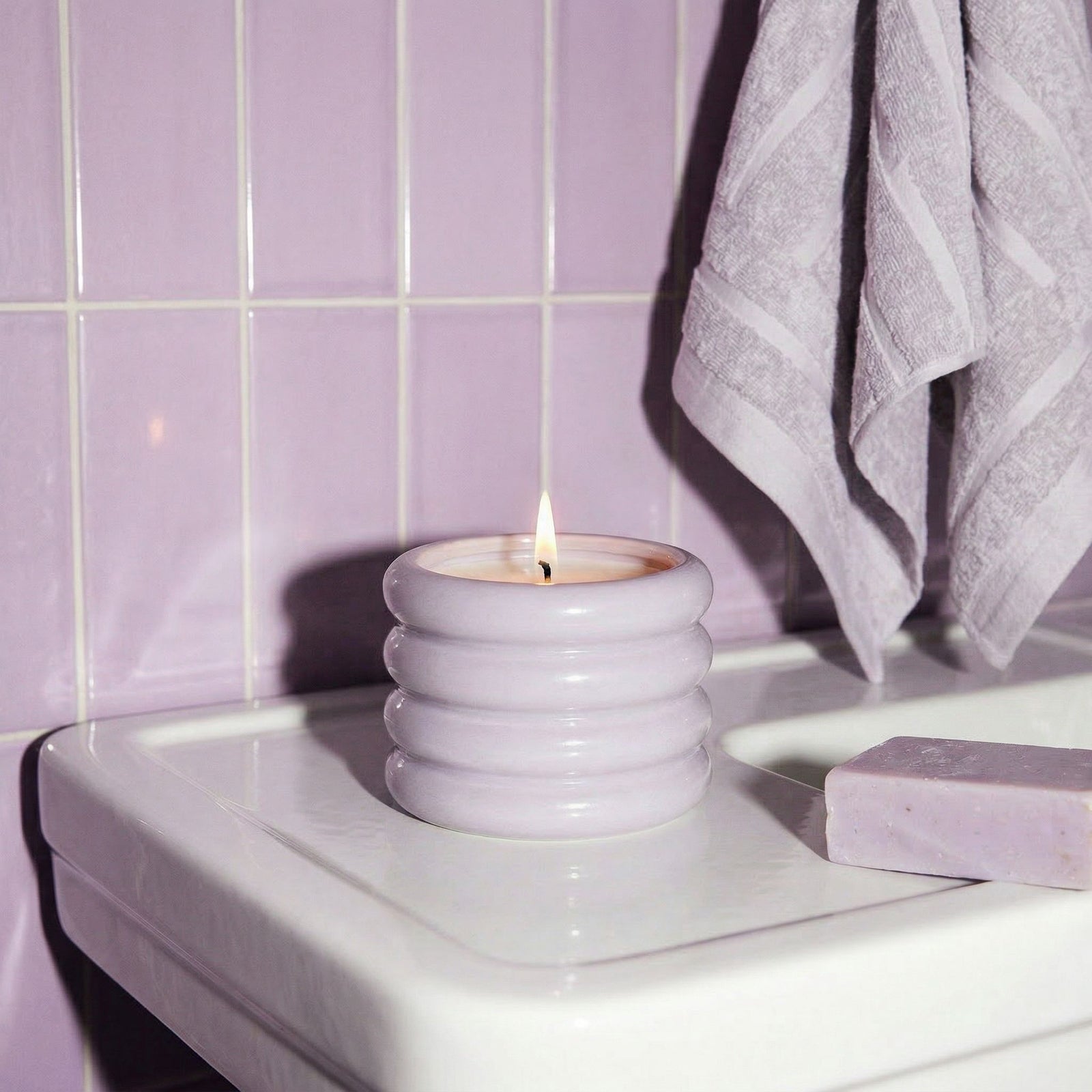 Ceramic Candle & Wick Trimmer Set