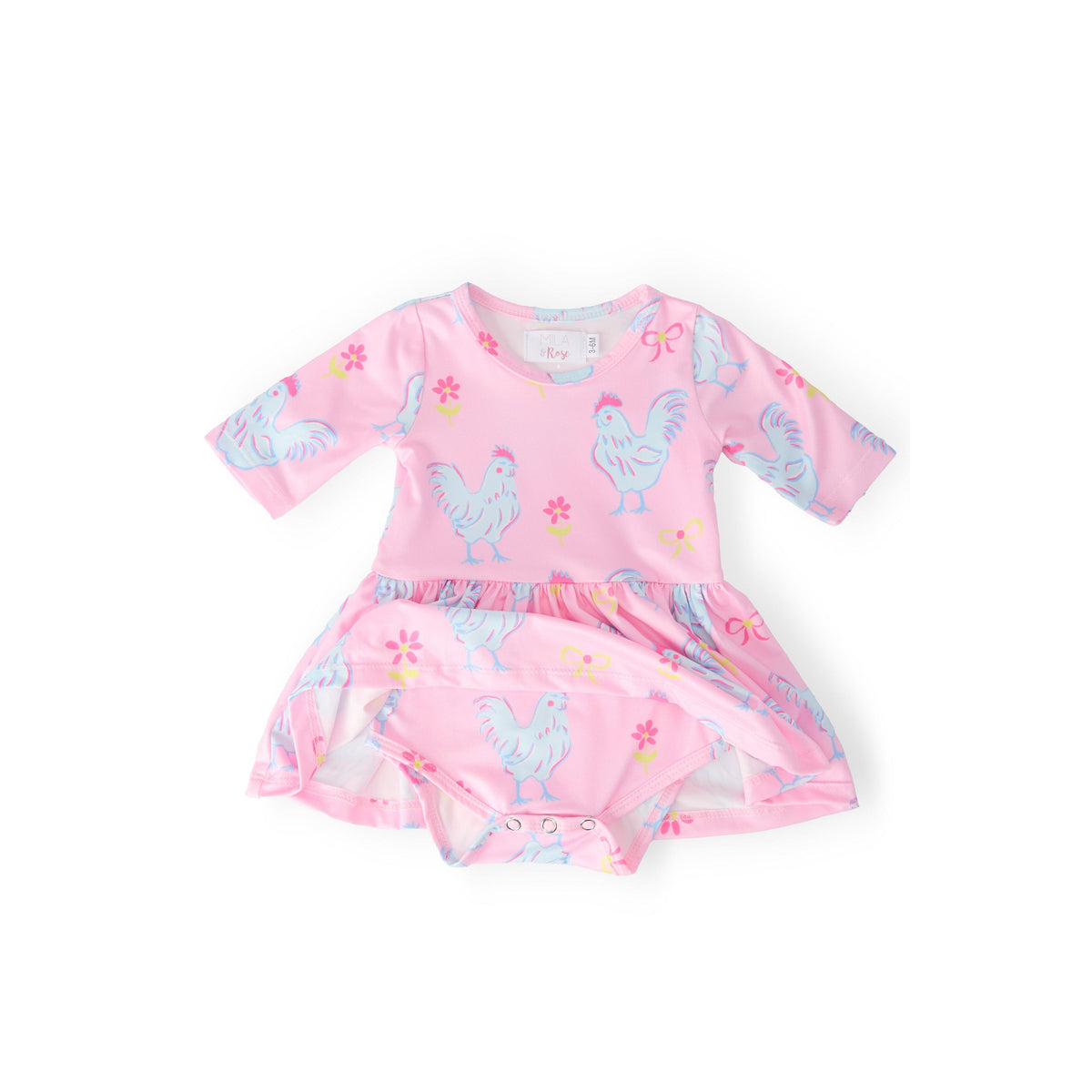 Little Miss Chickie 3/4 Twirl Bodysuit