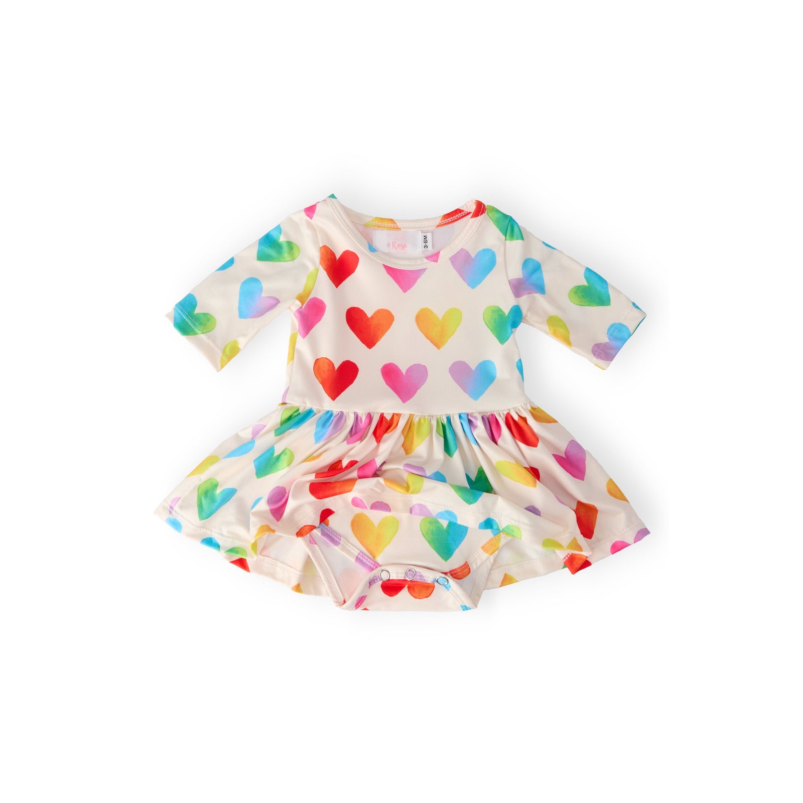 Lotta Love 3/4 Sleeve Twirl Bodysuit