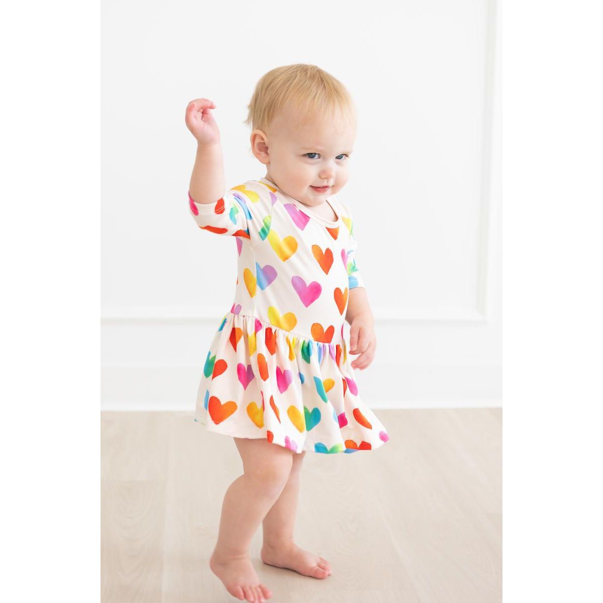 Lotta Love 3/4 Sleeve Twirl Bodysuit