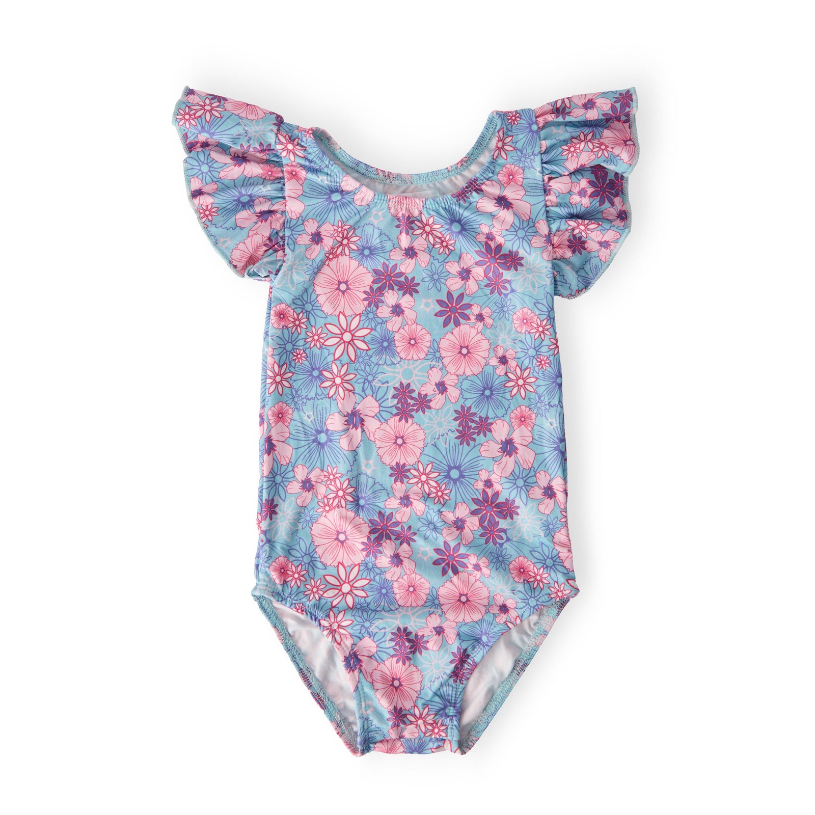Love Blooms S/S Flutter Sleeve Leotard