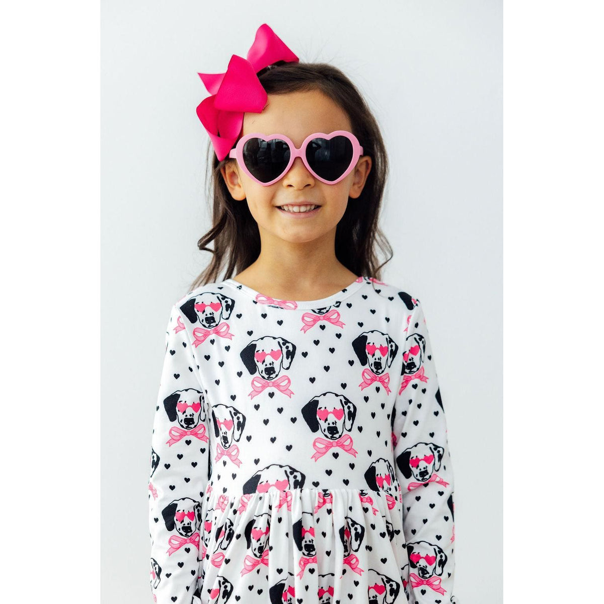 Love You Spots L/S Pocket Twirl Dress