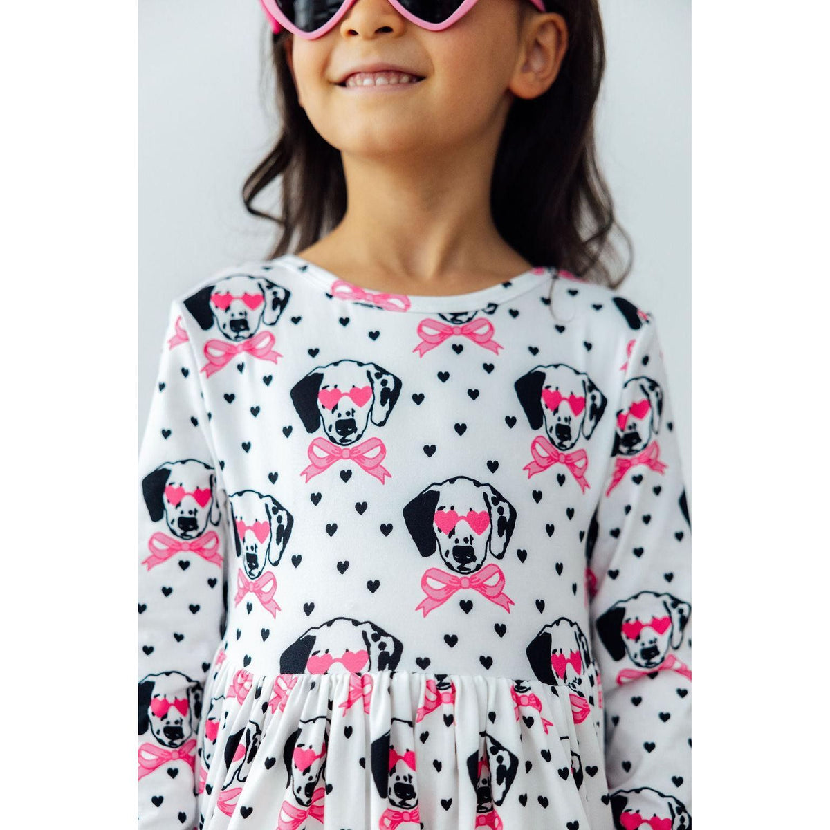 Love You Spots L/S Pocket Twirl Dress