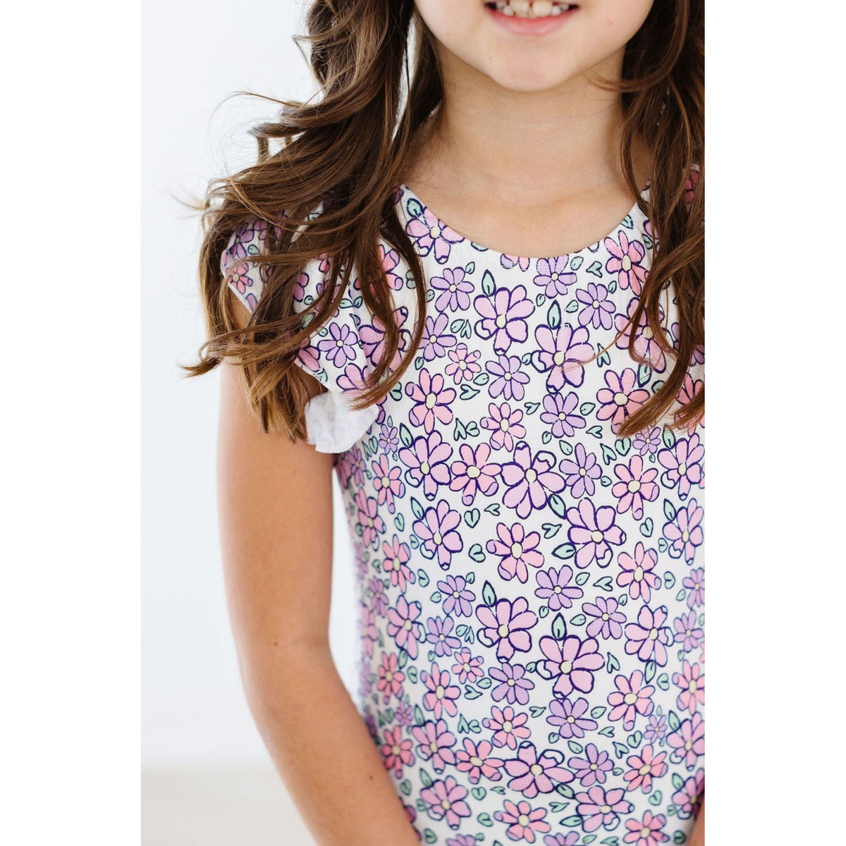 Lovely Lavender S/S Flutter Sleeve Leotard