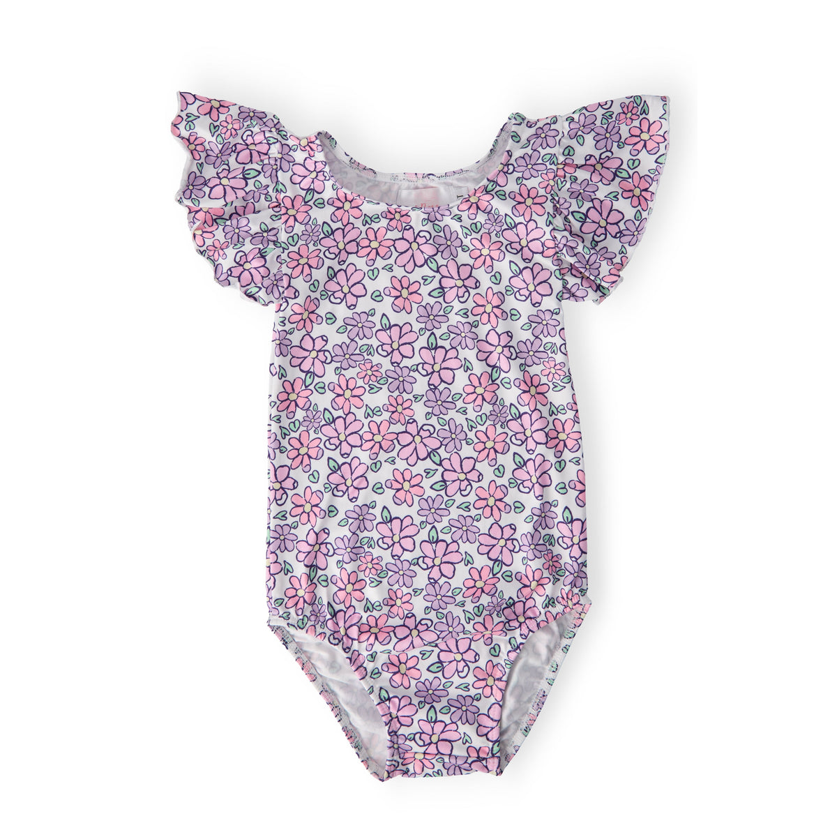 Lovely Lavender S/S Flutter Sleeve Leotard