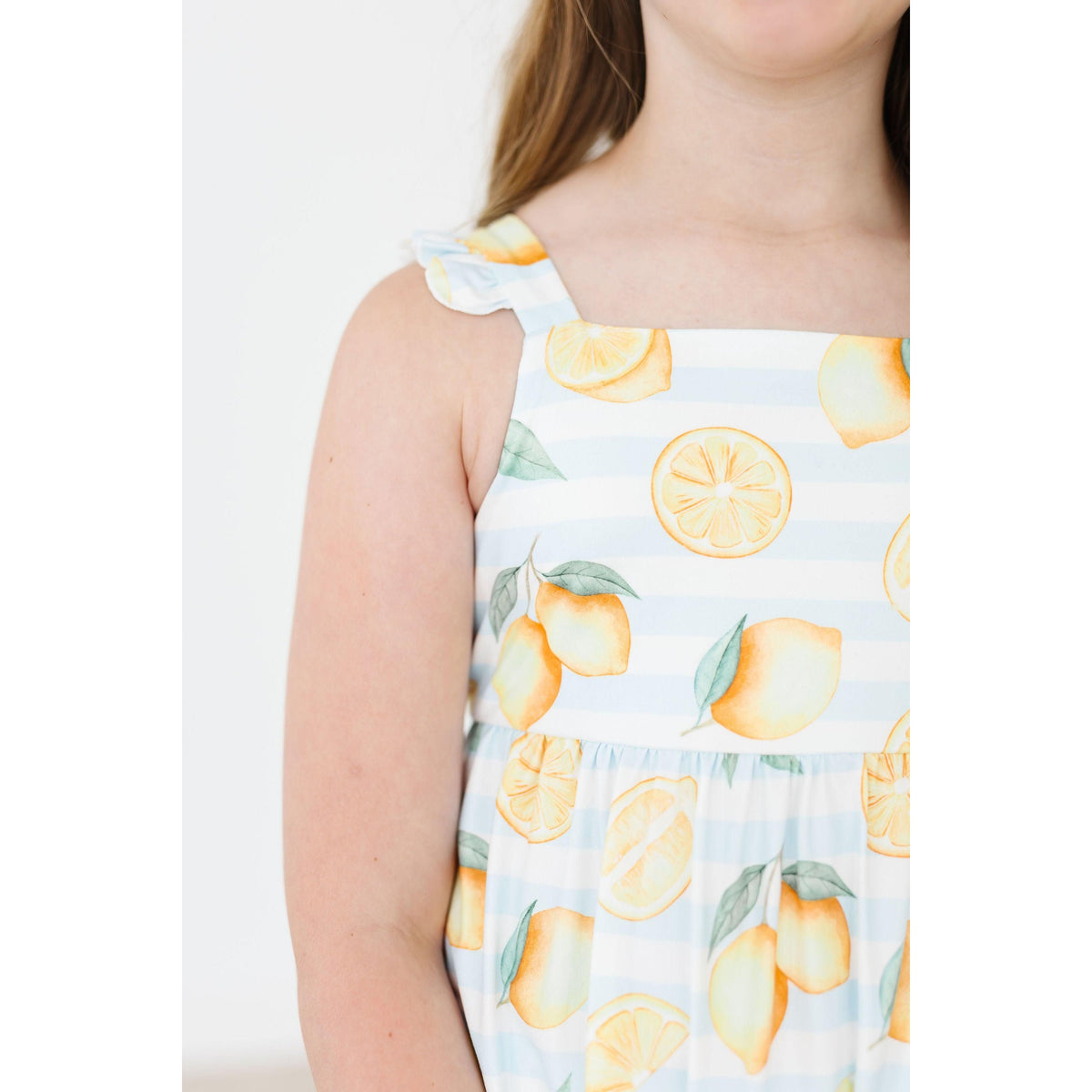 Lovely Lemons Ruffle Maxi Dress