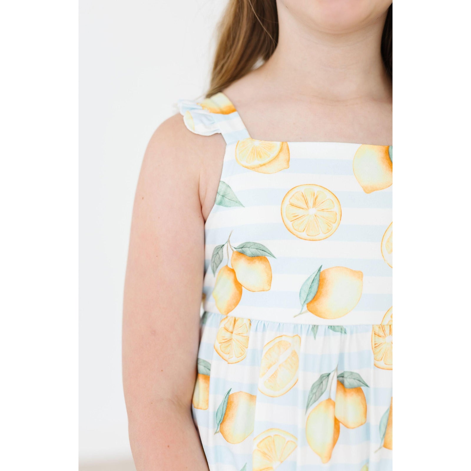 Lovely Lemons Ruffle Maxi Dress
