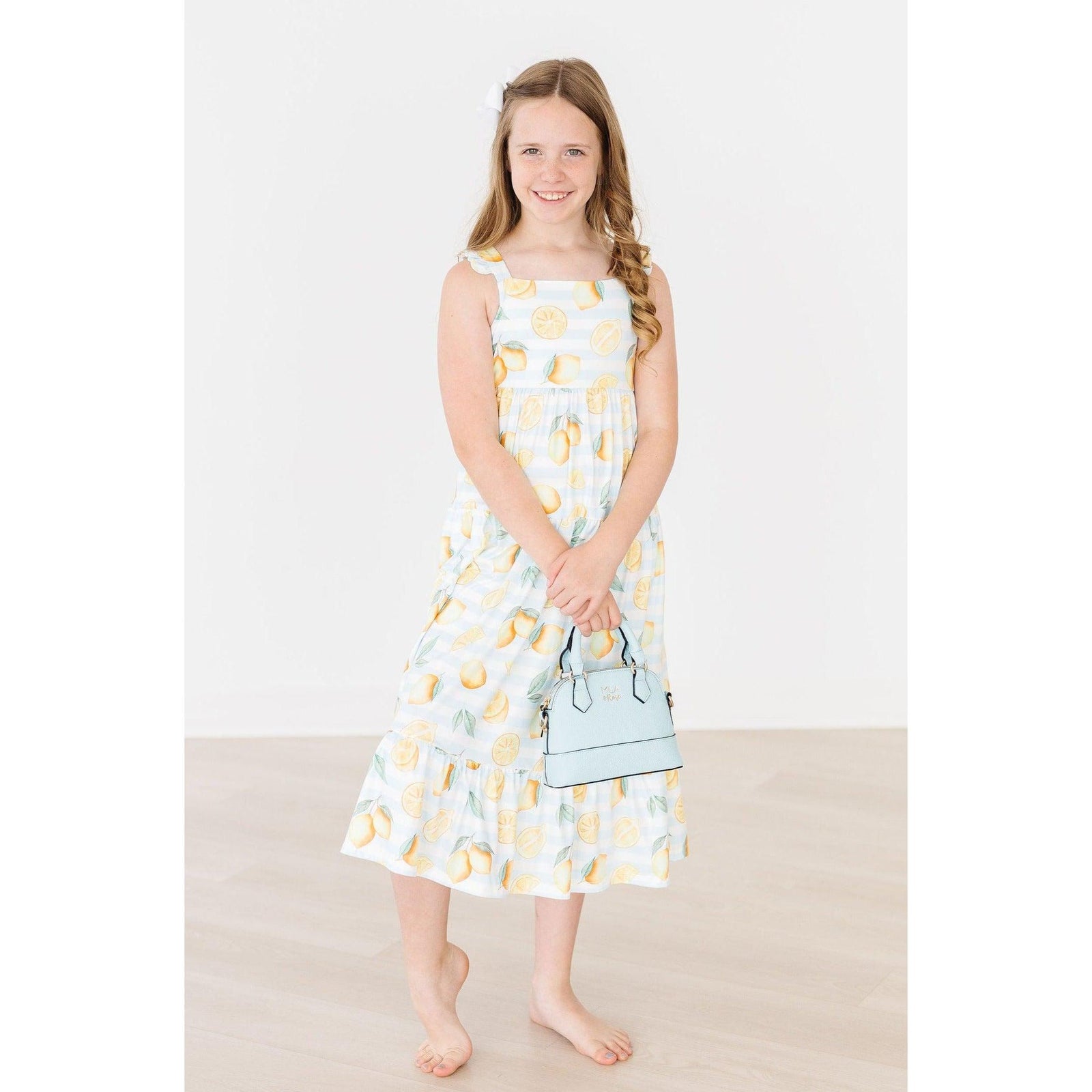 Lovely Lemons Ruffle Maxi Dress