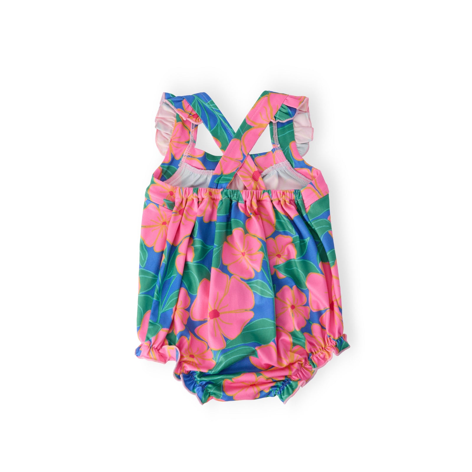 Luau Floral Cross Back Romper