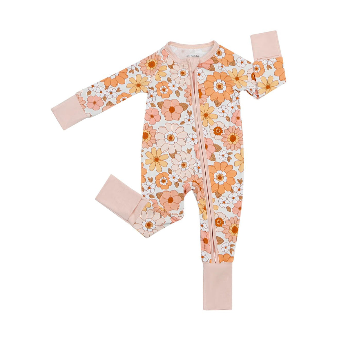 Bamboo Zip Romper |  Sweet Blossom