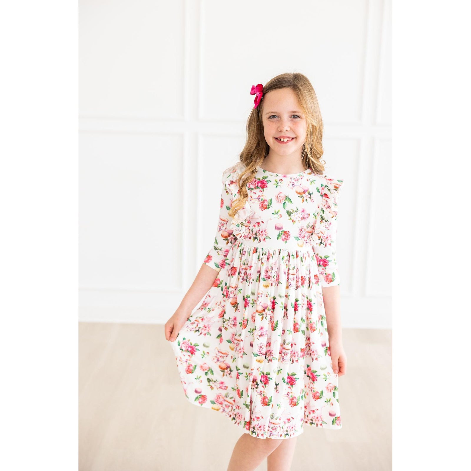 Macarons & Tea Ruffle Twirl Dress