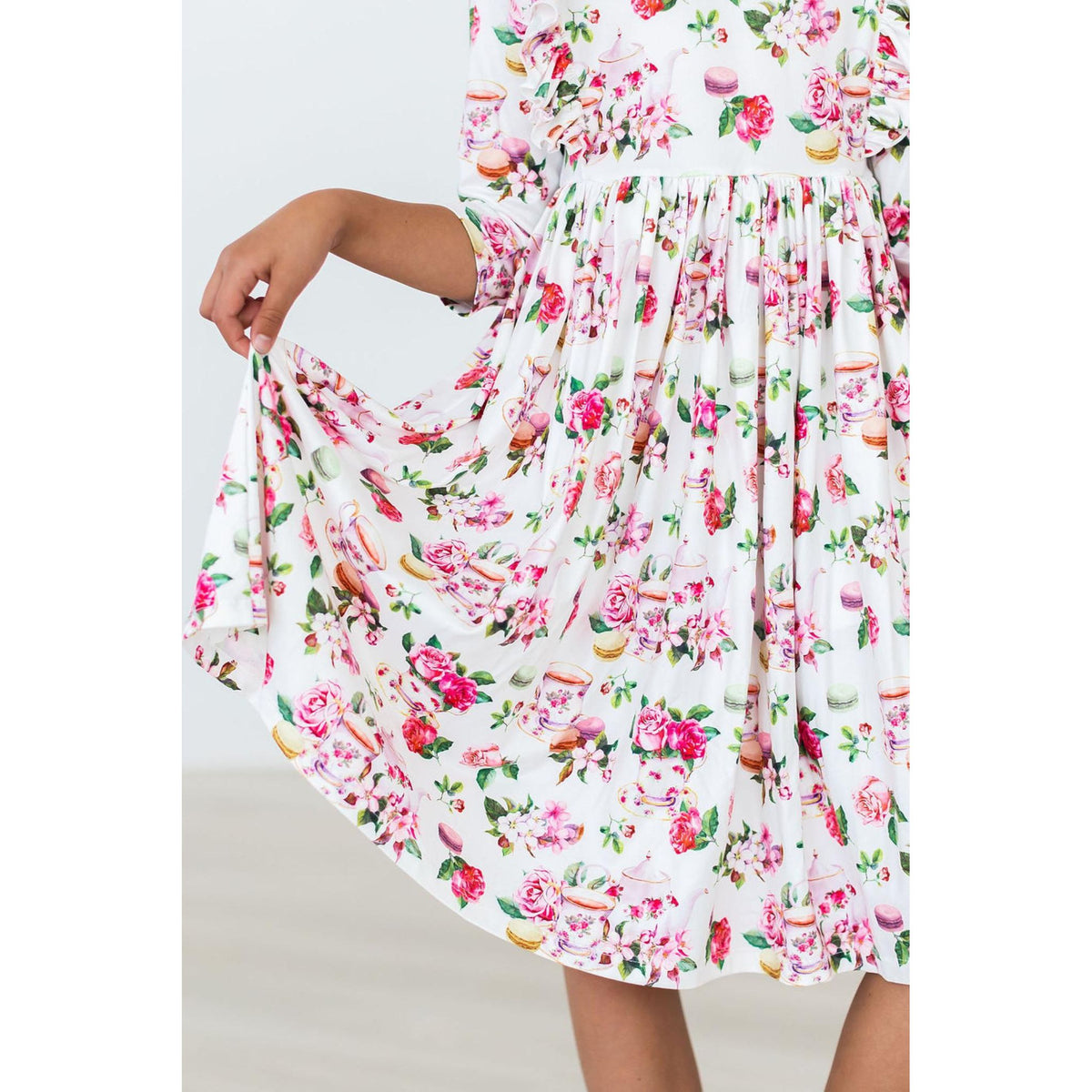 Macarons &amp; Tea Ruffle Twirl Dress