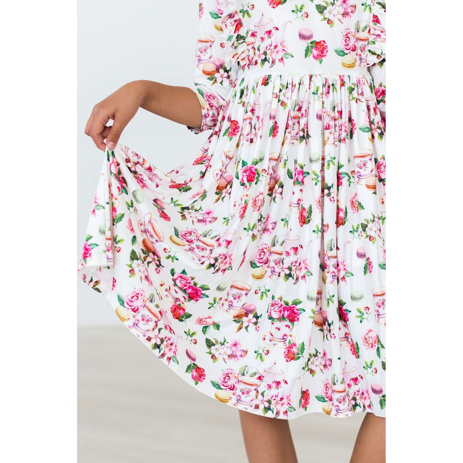 Macarons & Tea Ruffle Twirl Dress