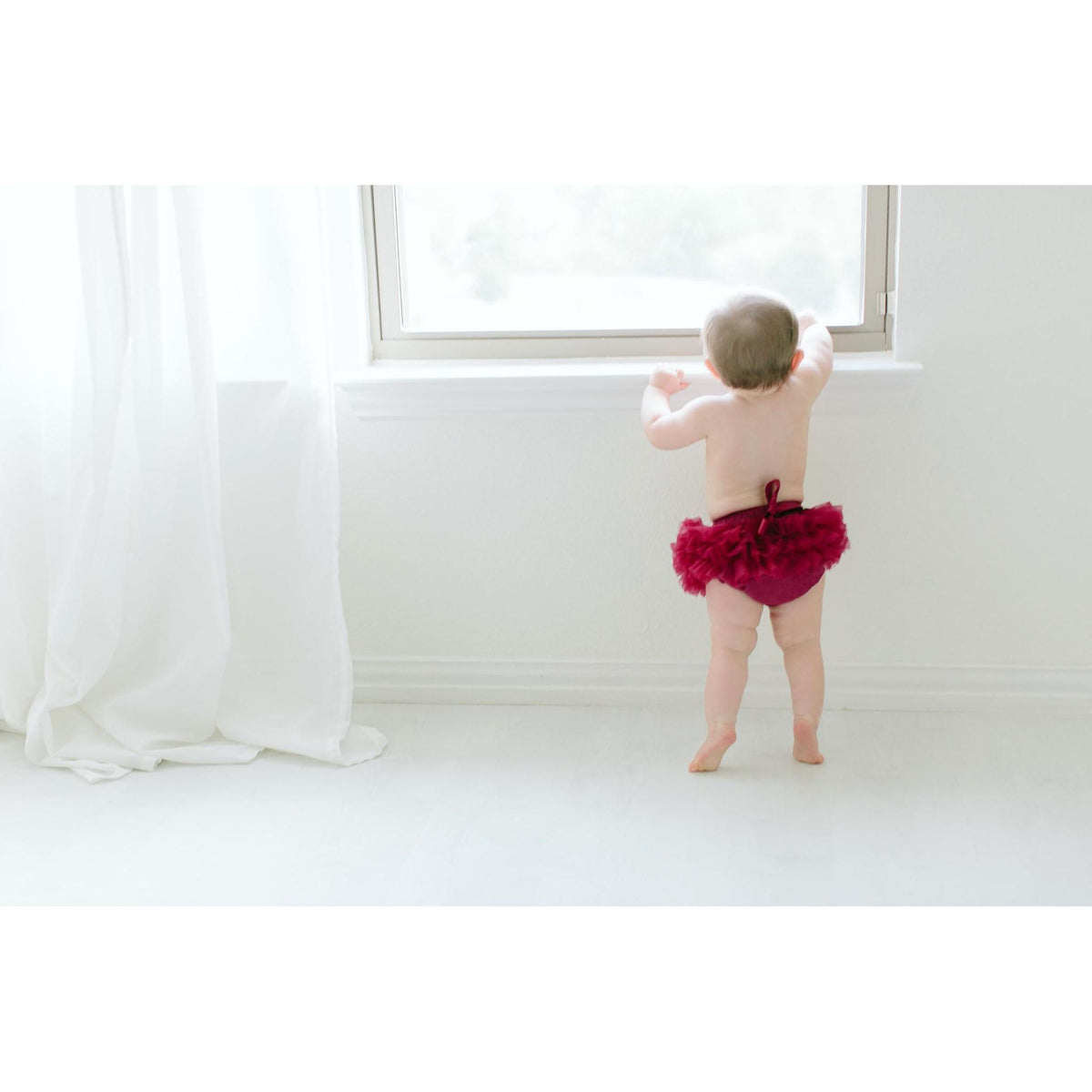 Maroon Ruffle Tutu Bloomer