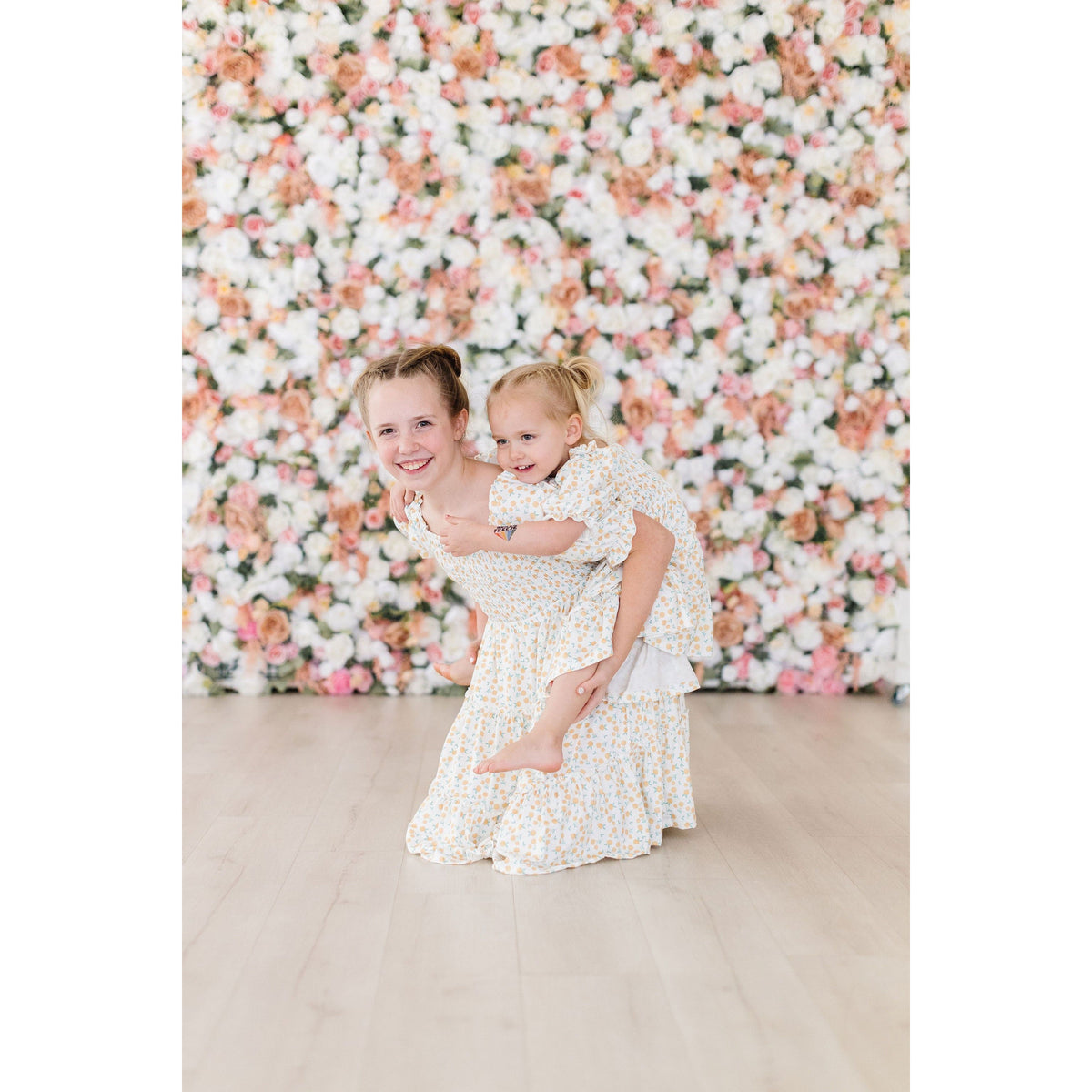 Marvelous Marigolds Smocked Ruffle Dress