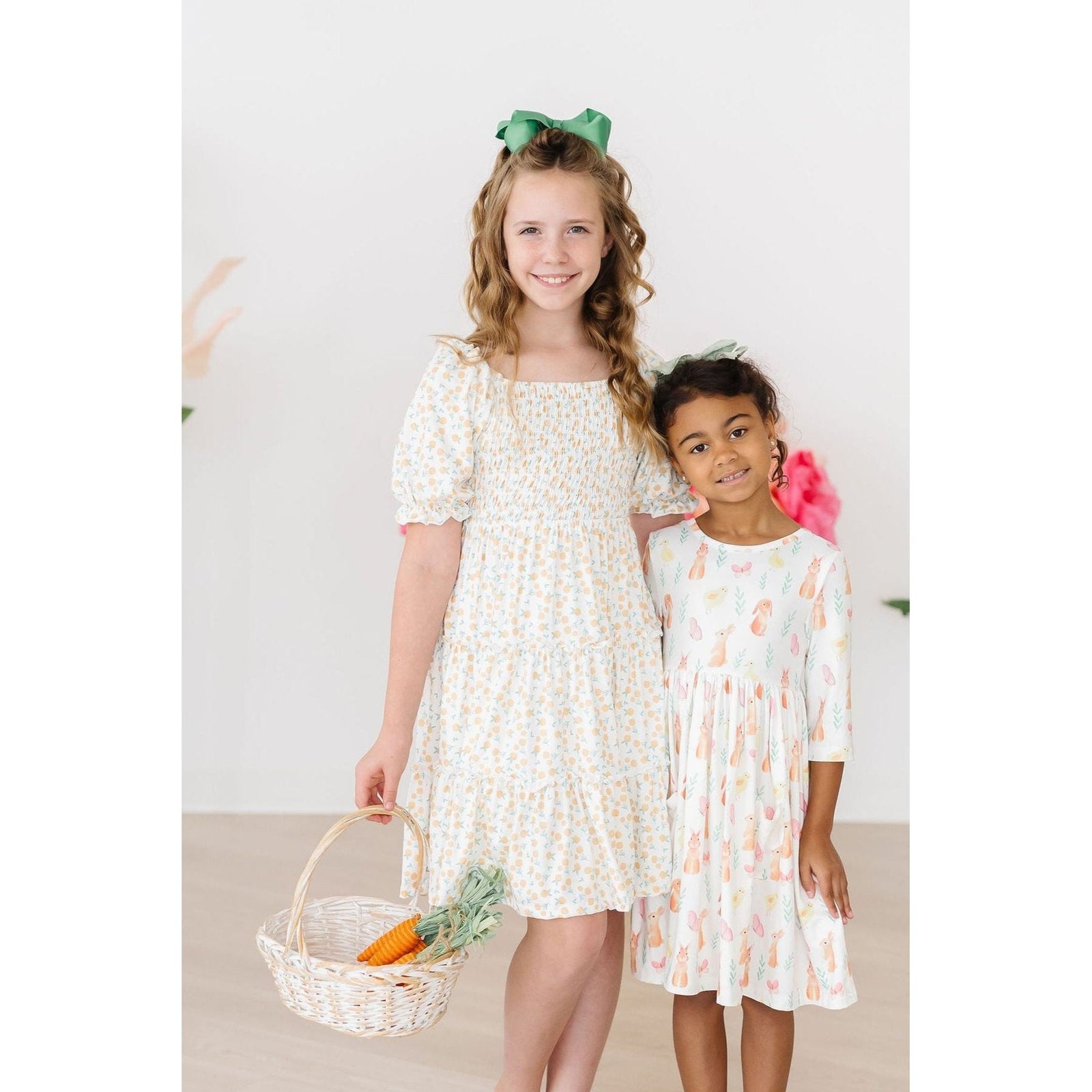 Marvelous Marigolds Smocked Ruffle Dress