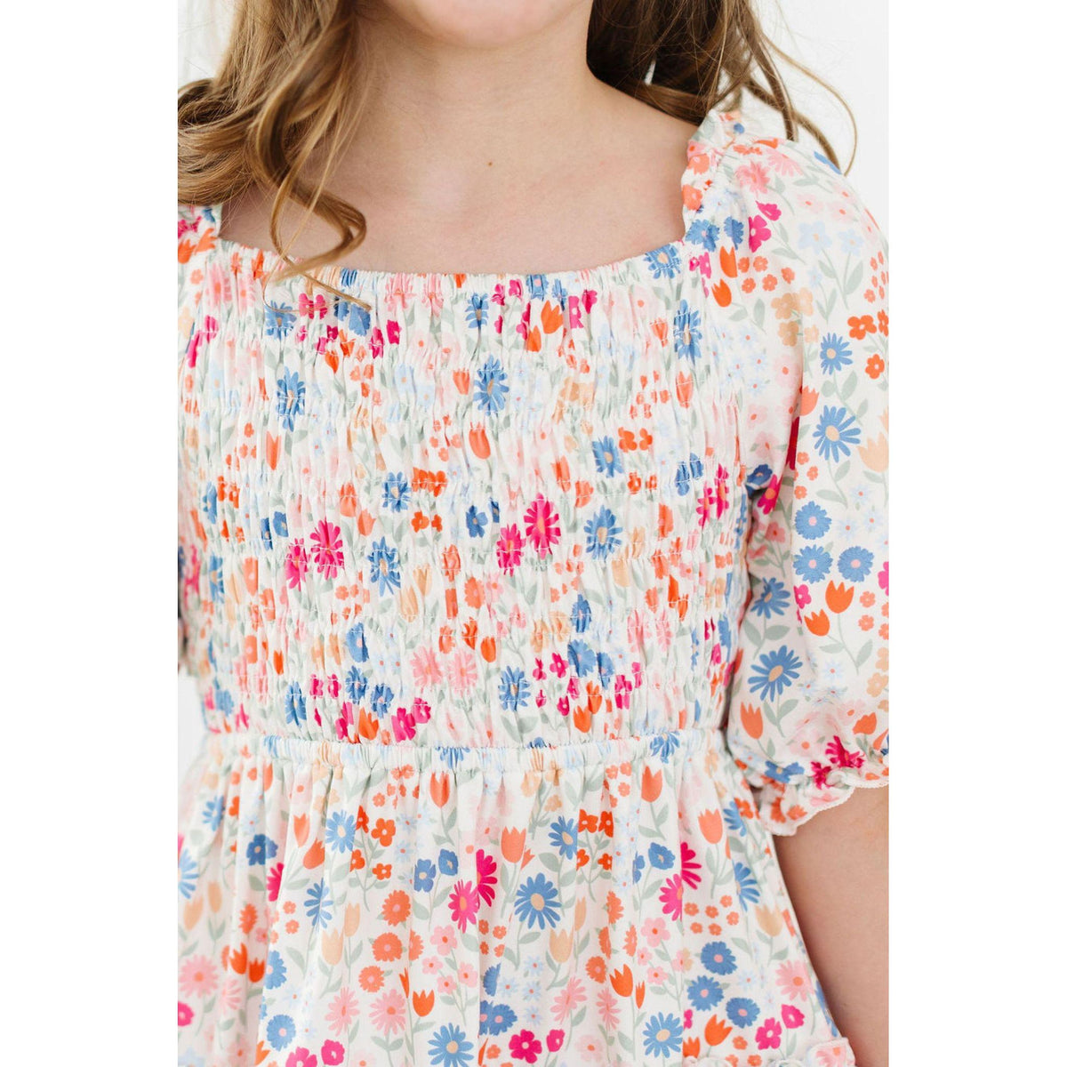 Meadow Magic Smocked Ruffle Dress