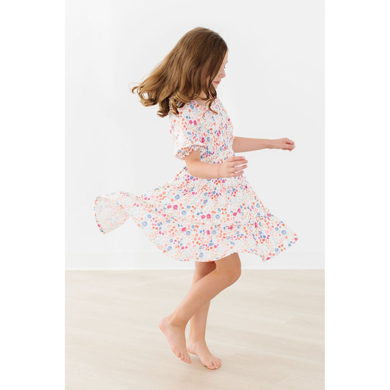 Meadow Magic Smocked Ruffle Dress