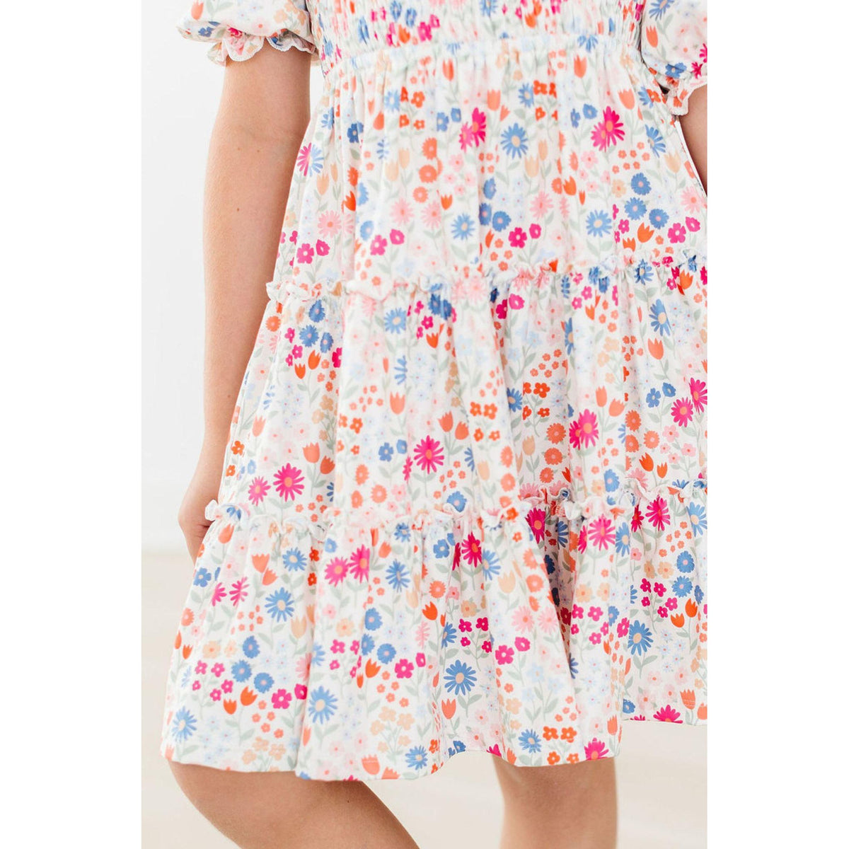 Meadow Magic Smocked Ruffle Dress