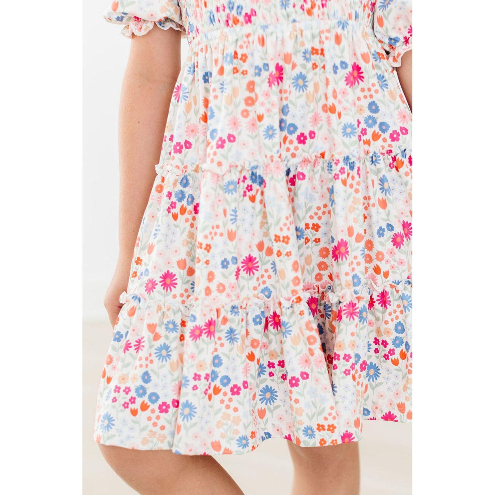 Meadow Magic Smocked Ruffle Dress