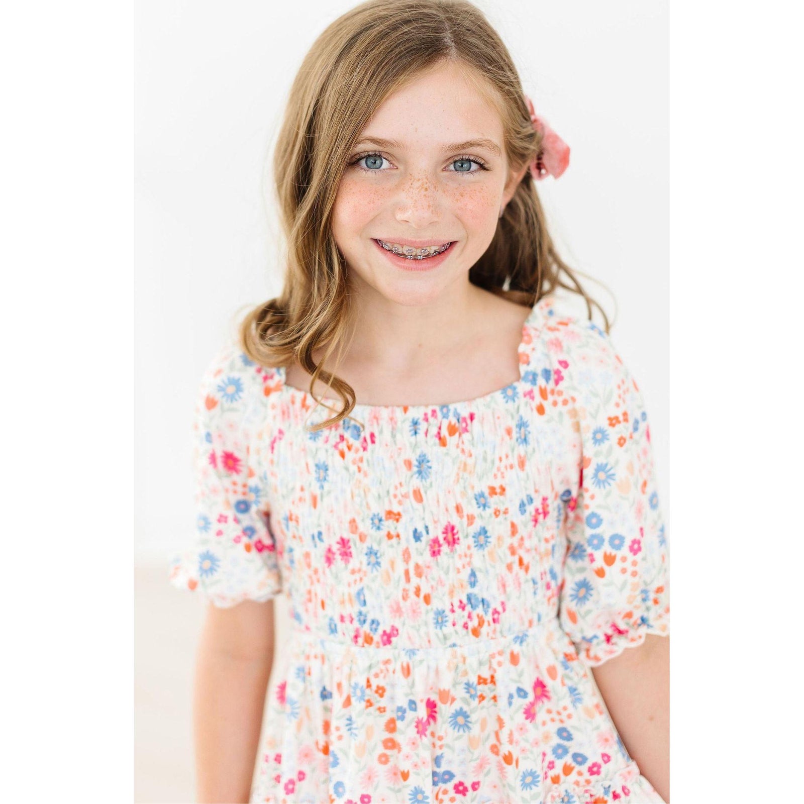 Meadow Magic Smocked Ruffle Dress