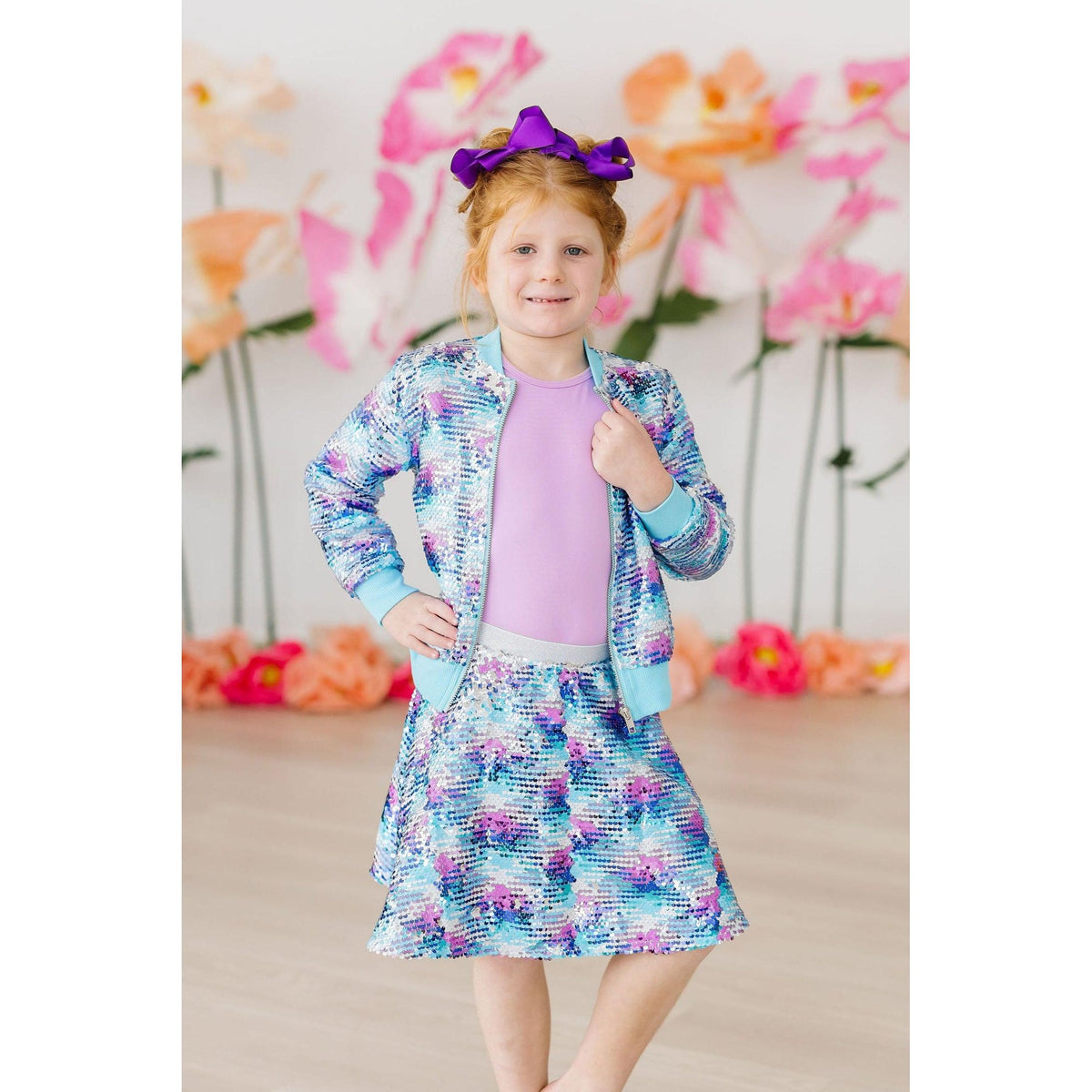 Mermaid Flip Sequin Twirl Skort