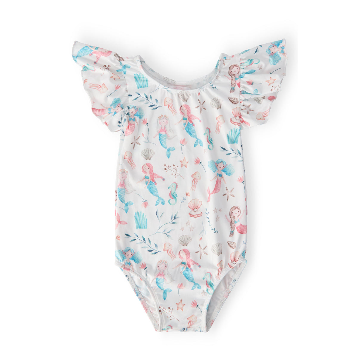Mermaid Friends S/S Flutter Sleeve Leotard