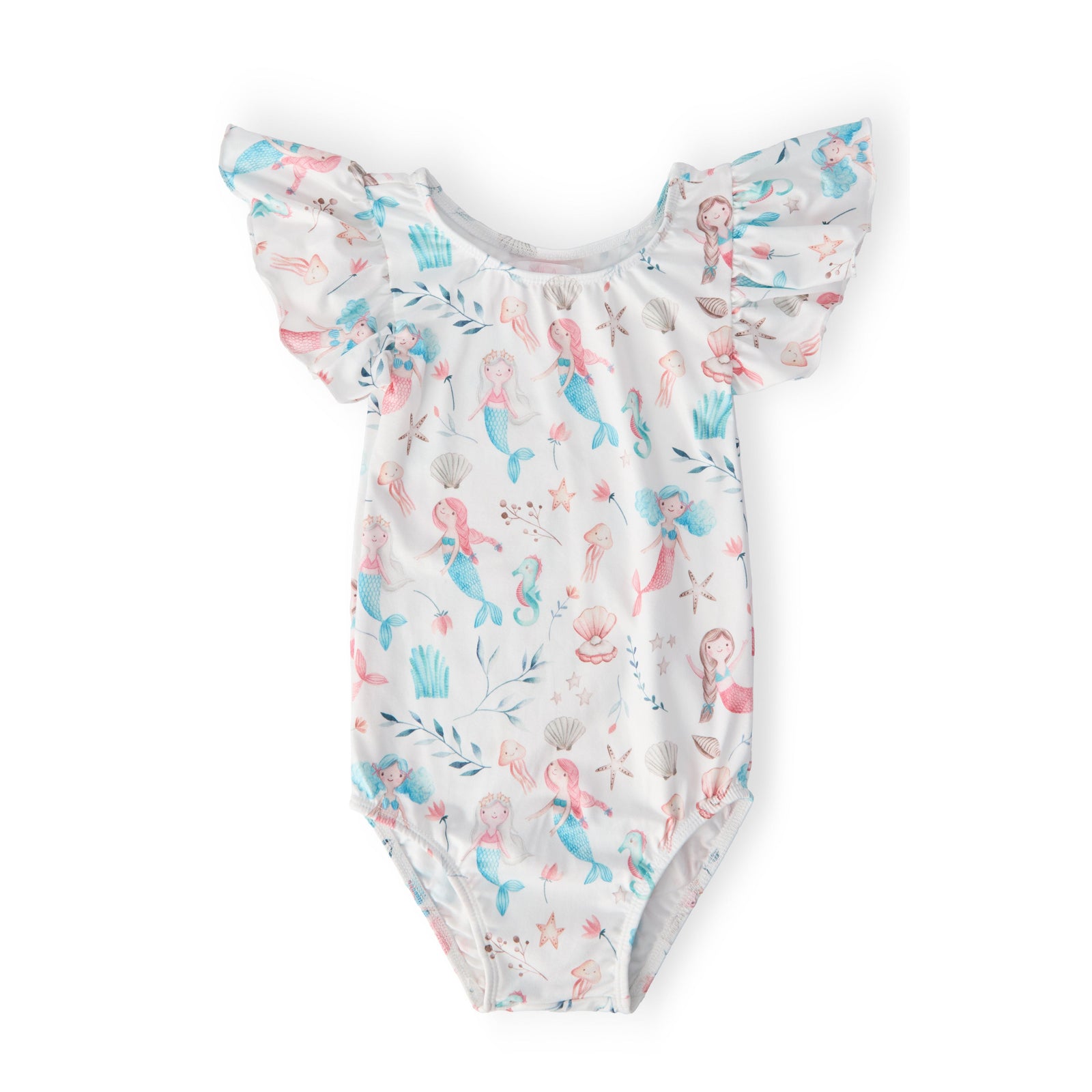 Mermaid Friends S/S Flutter Sleeve Leotard
