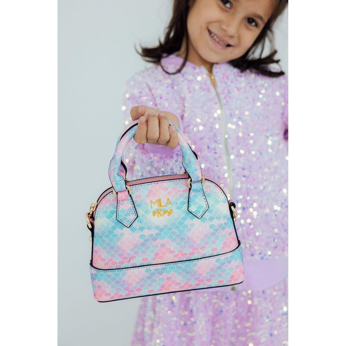 Mermaid Glitter Girl's Crossbody Purse
