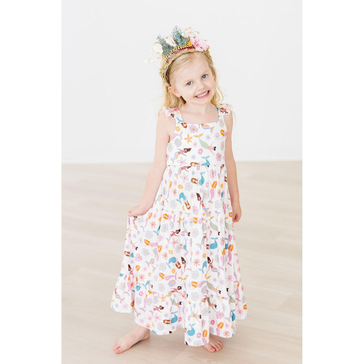 Mermaid Magic Ruffle Maxi Dress