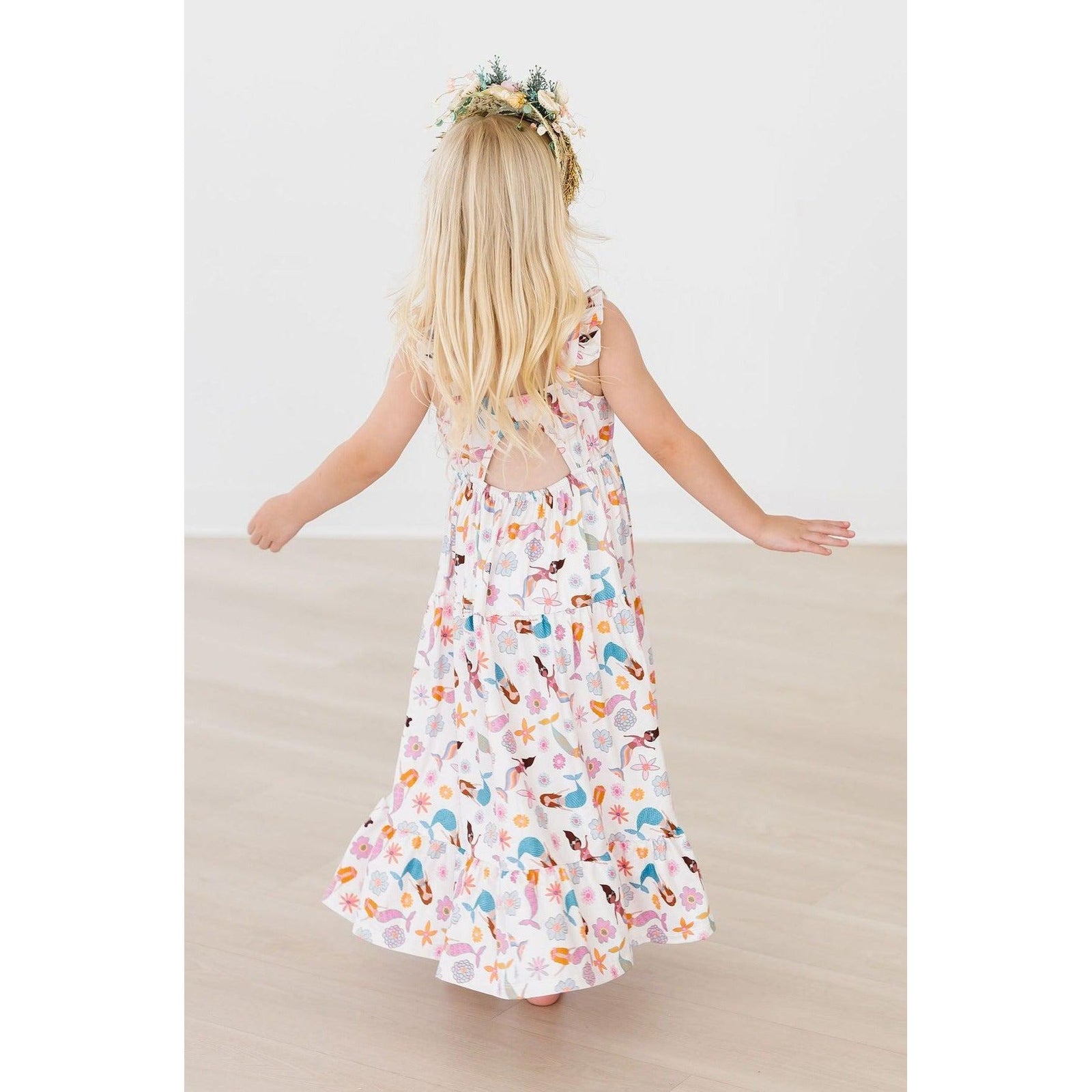 Mermaid Magic Ruffle Maxi Dress