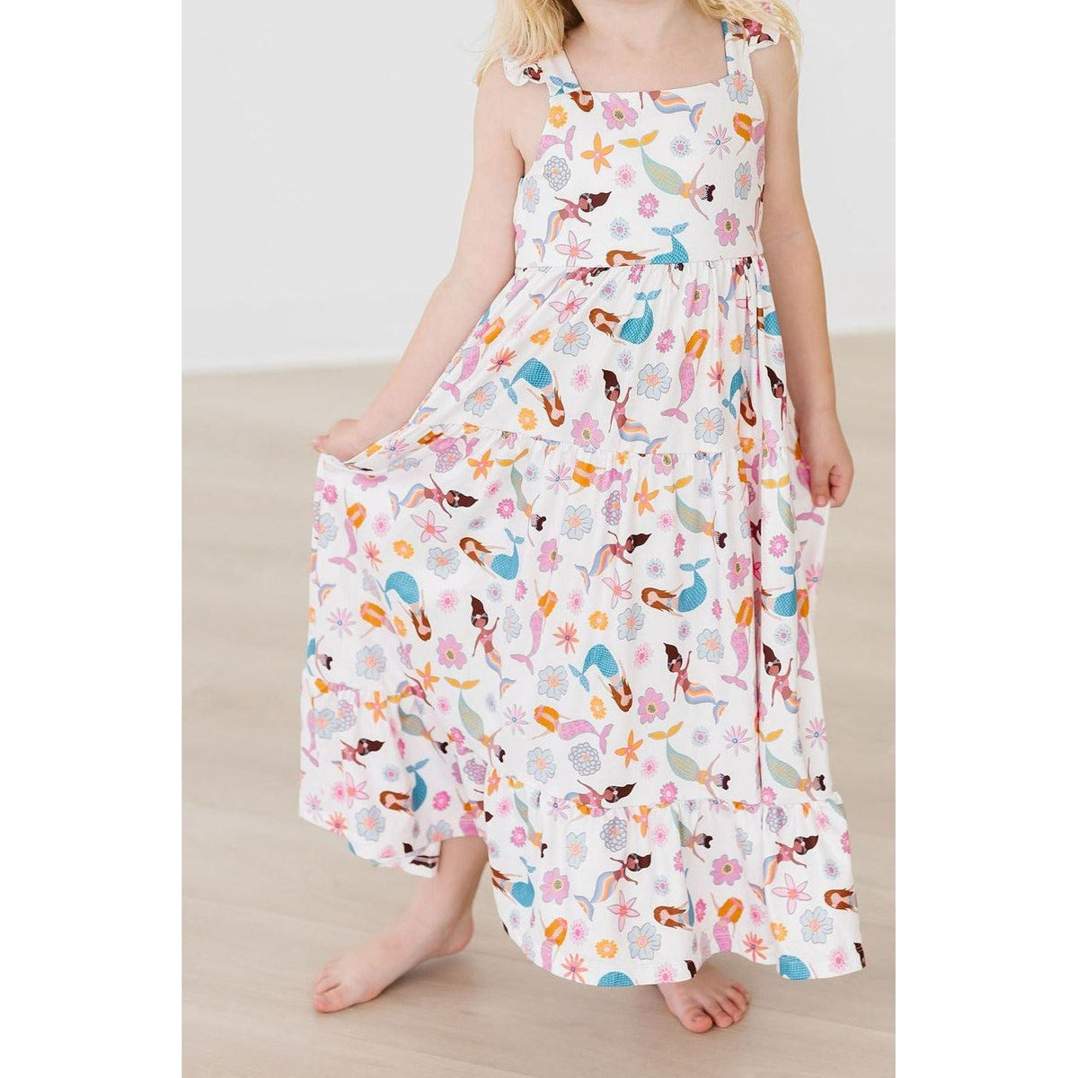 Mermaid Magic Ruffle Maxi Dress