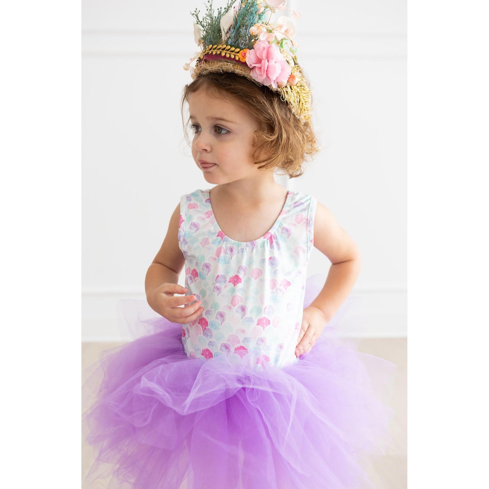 Mermaid Scales Tank Tutu Leotard