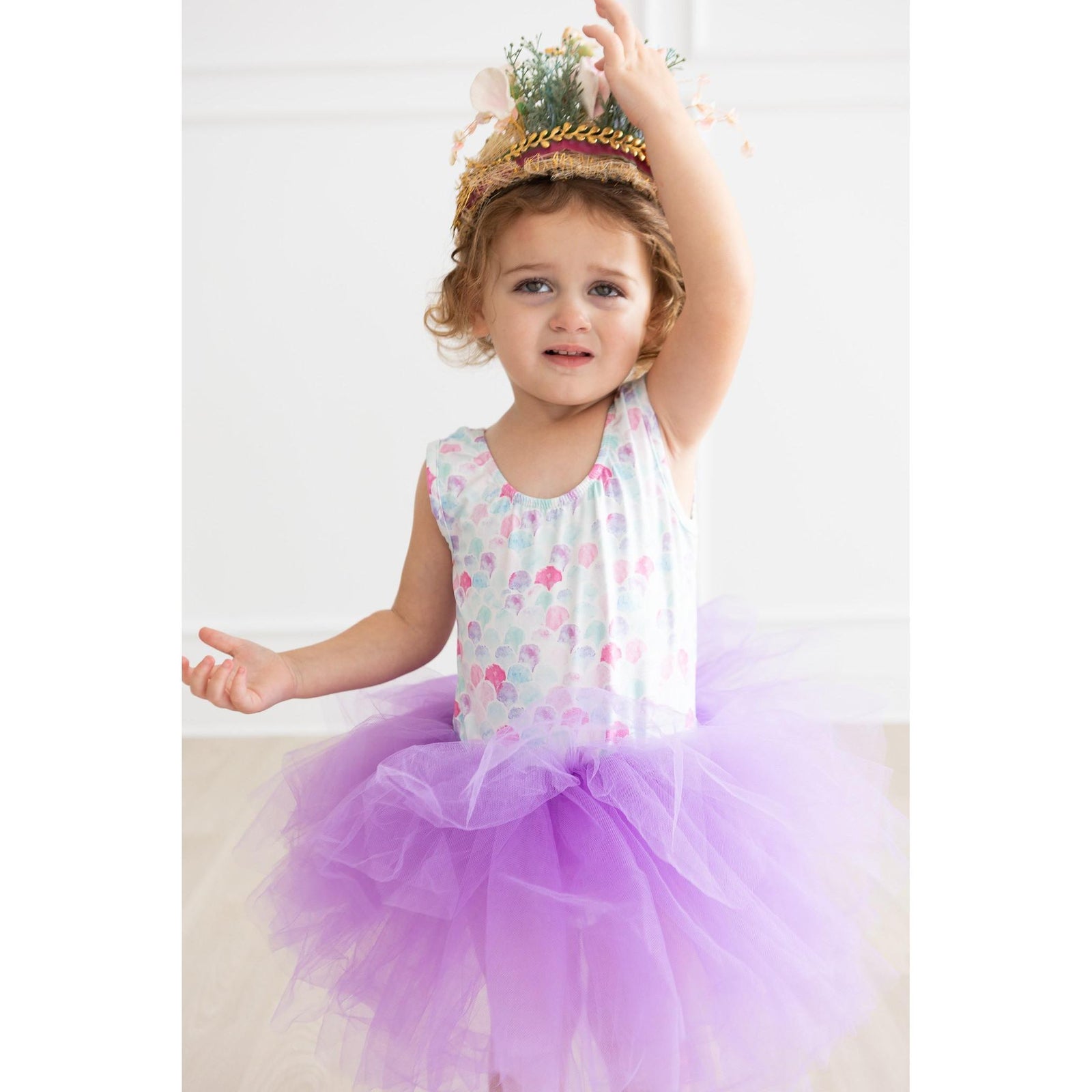 Mermaid Scales Tank Tutu Leotard
