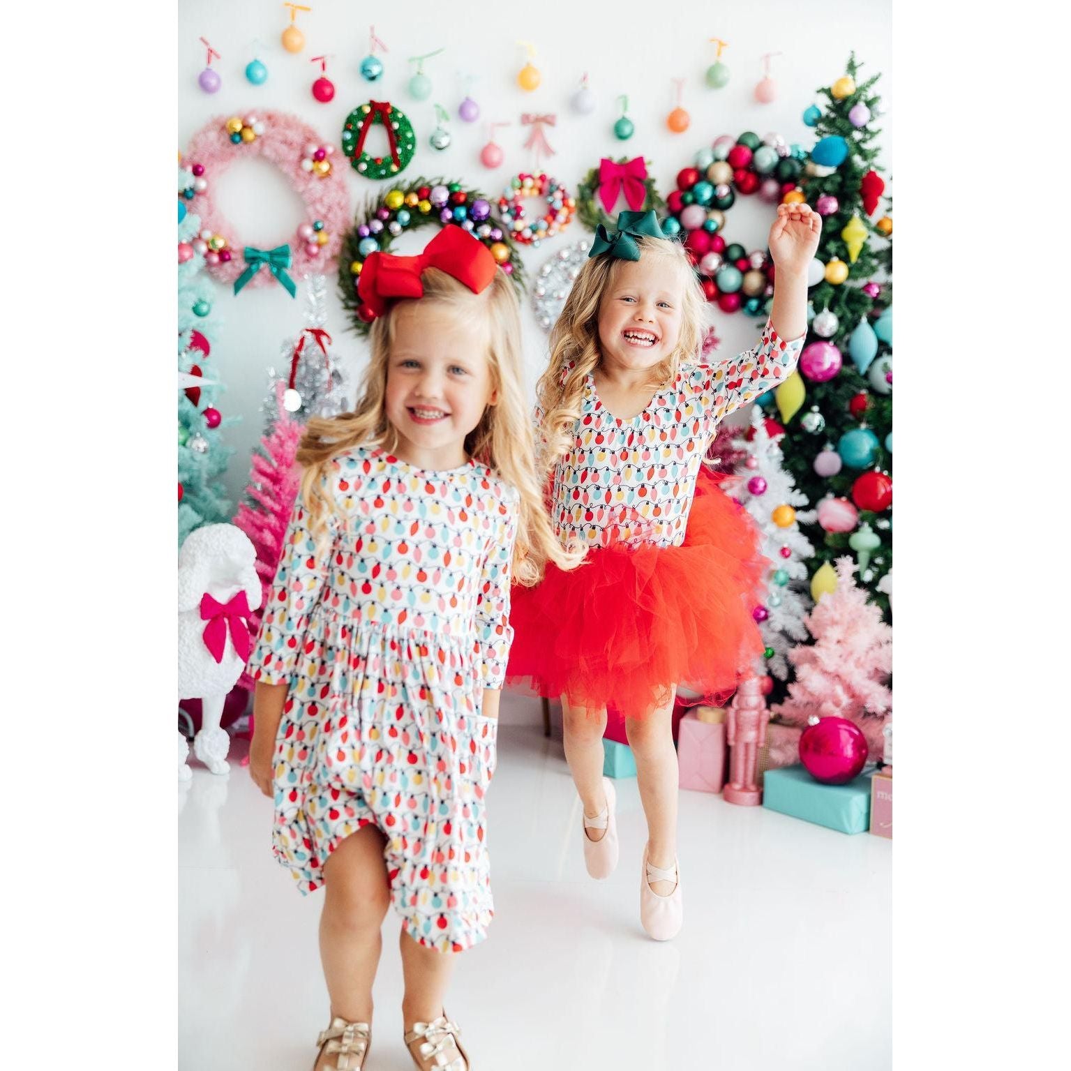 Merry & Bright 3/4 Tutu Leotard