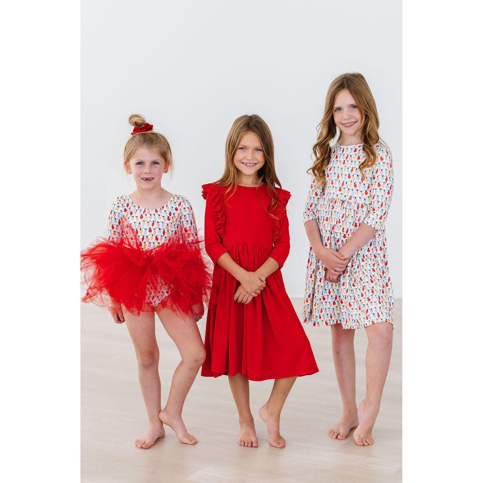 Merry & Bright 3/4 Tutu Leotard