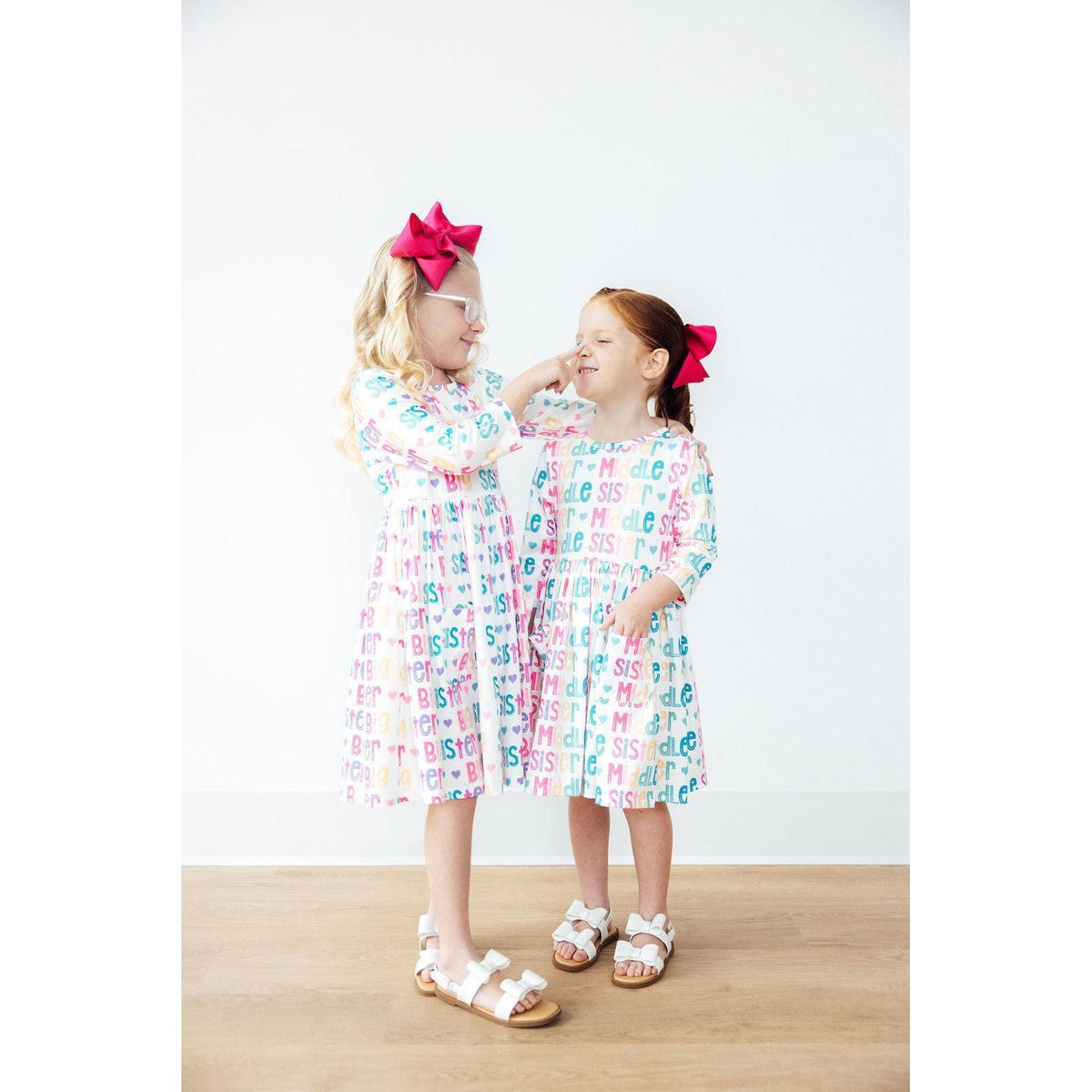 Middle Sister 3/4 Sleeve Pocket Twirl Dress