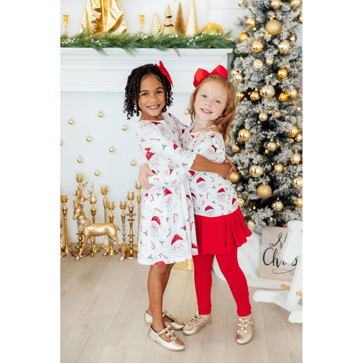 Mistletoe Magic 3/4 Sleeve Pocket Twirl Dress