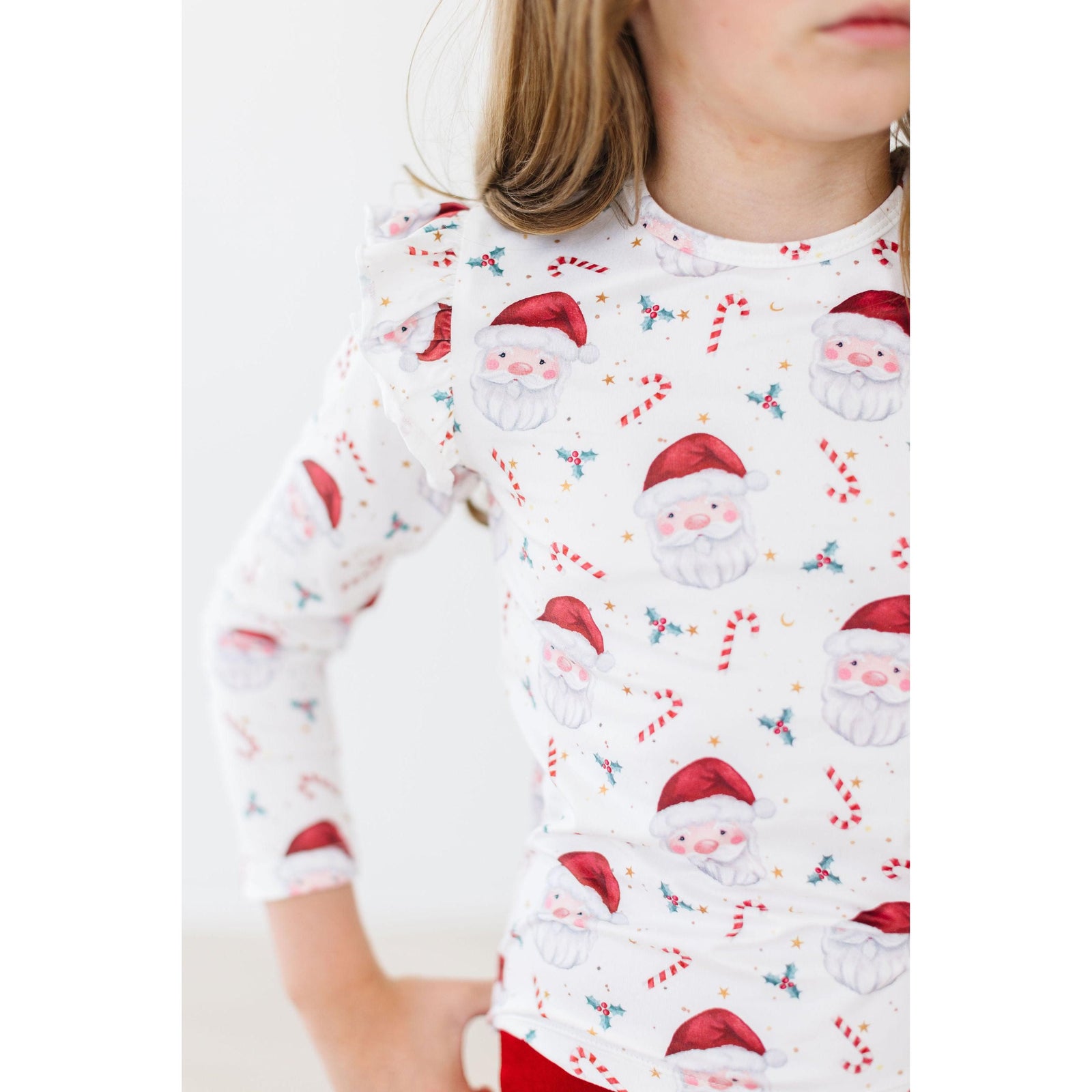Mistletoe Magic L/S Ruffle Tee