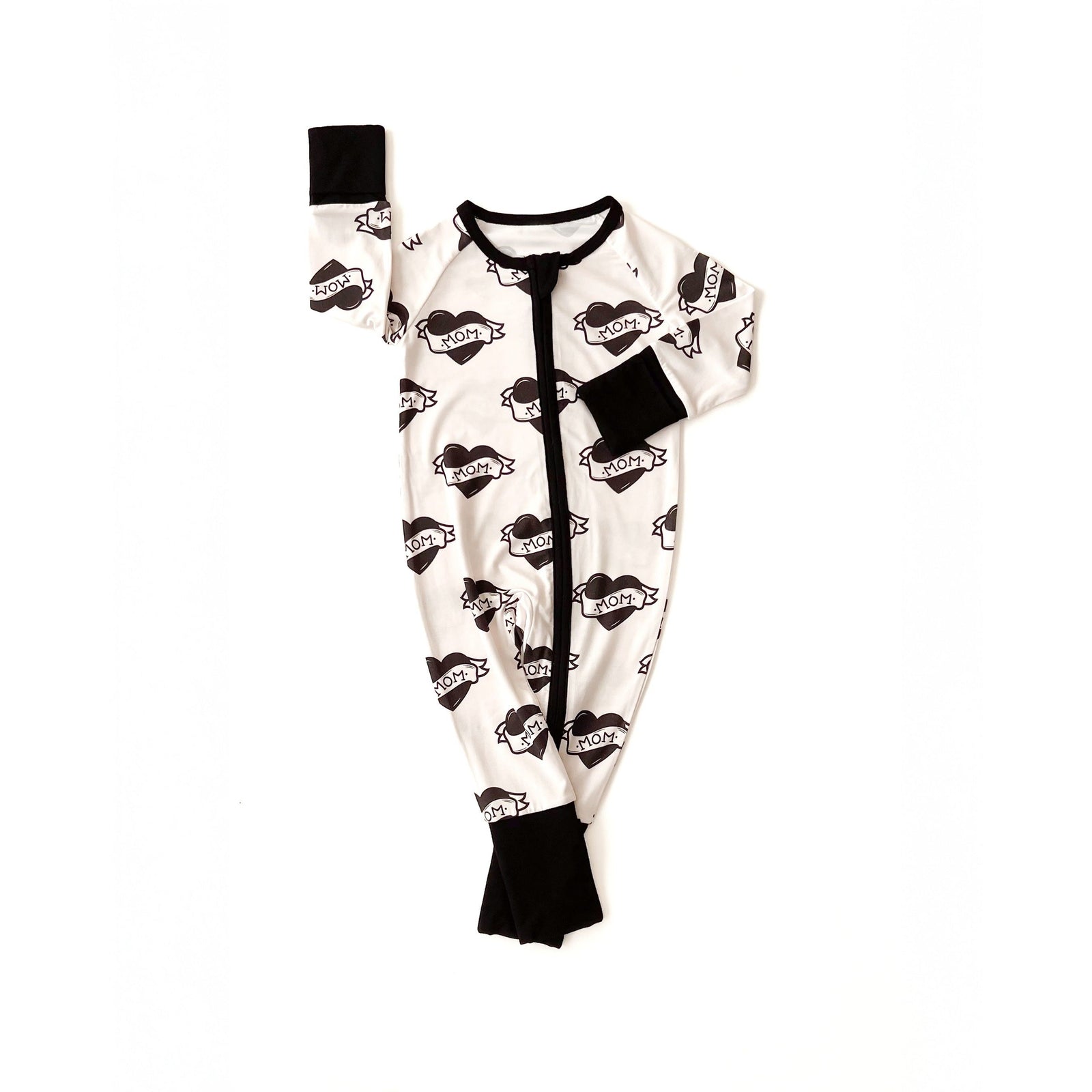 Bamboo Zip Romper | Mom Tattoo