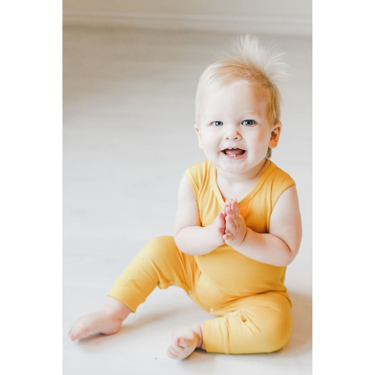 Mustard Tank One-Piece Jogger
