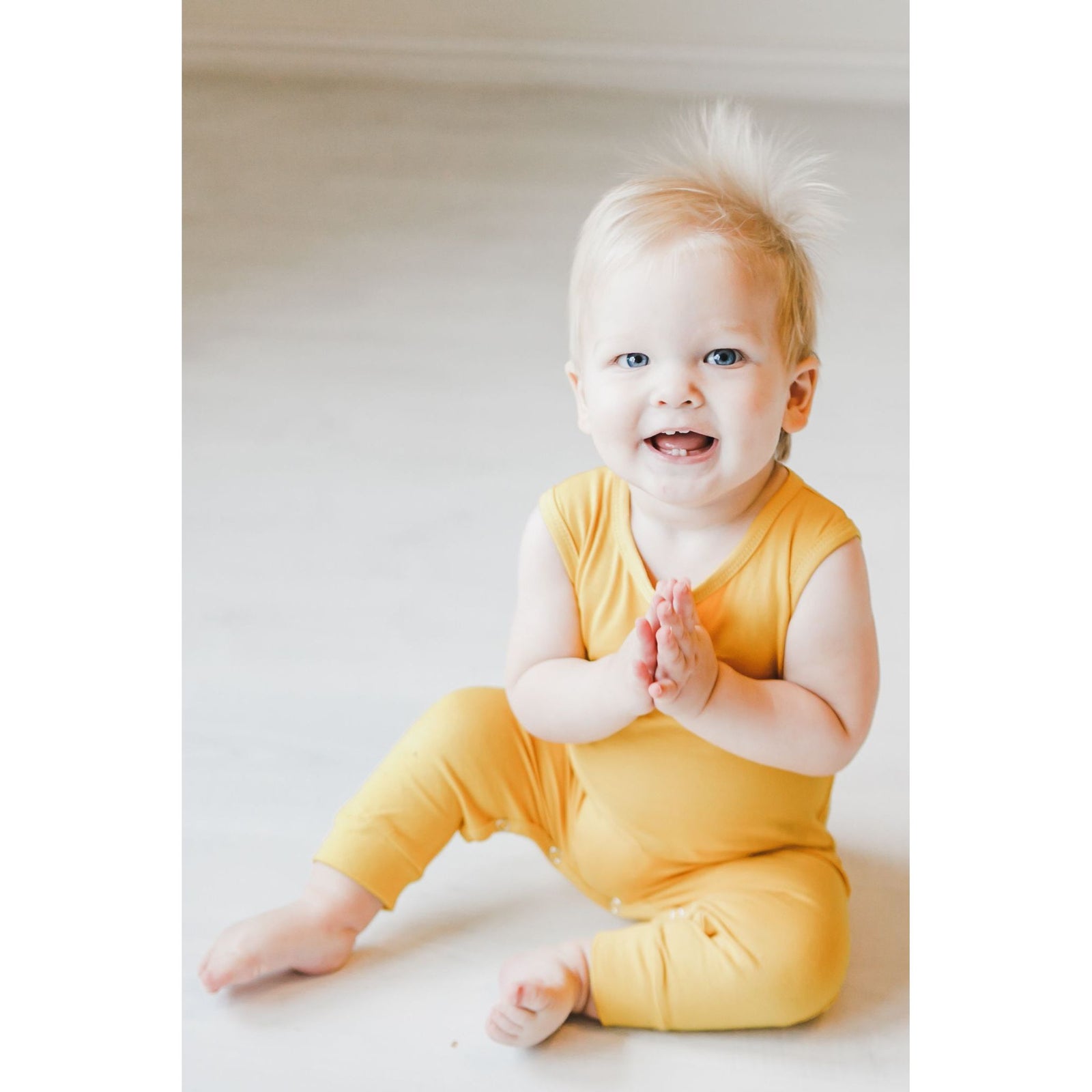 Mustard Tank One-Piece Jogger