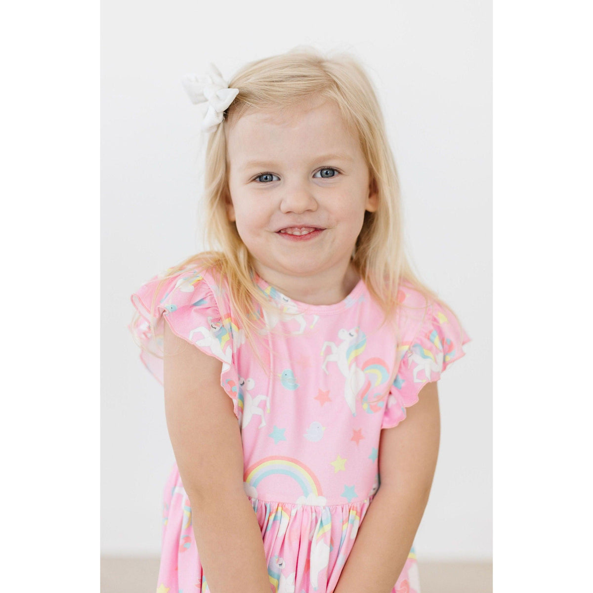 My Little Unicorn Flutter Sleeve Twirl Dress